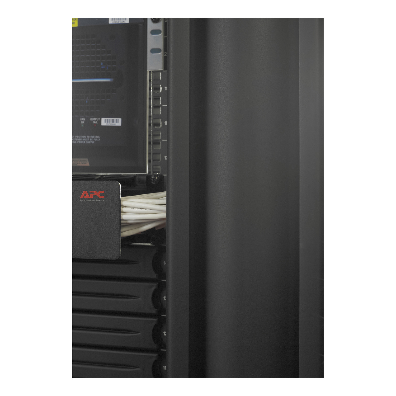 Valueline, Vertical Cable Manager for 2 & 4 Post Racks, 84"H X 12"W, Single-Sided with Door View 9