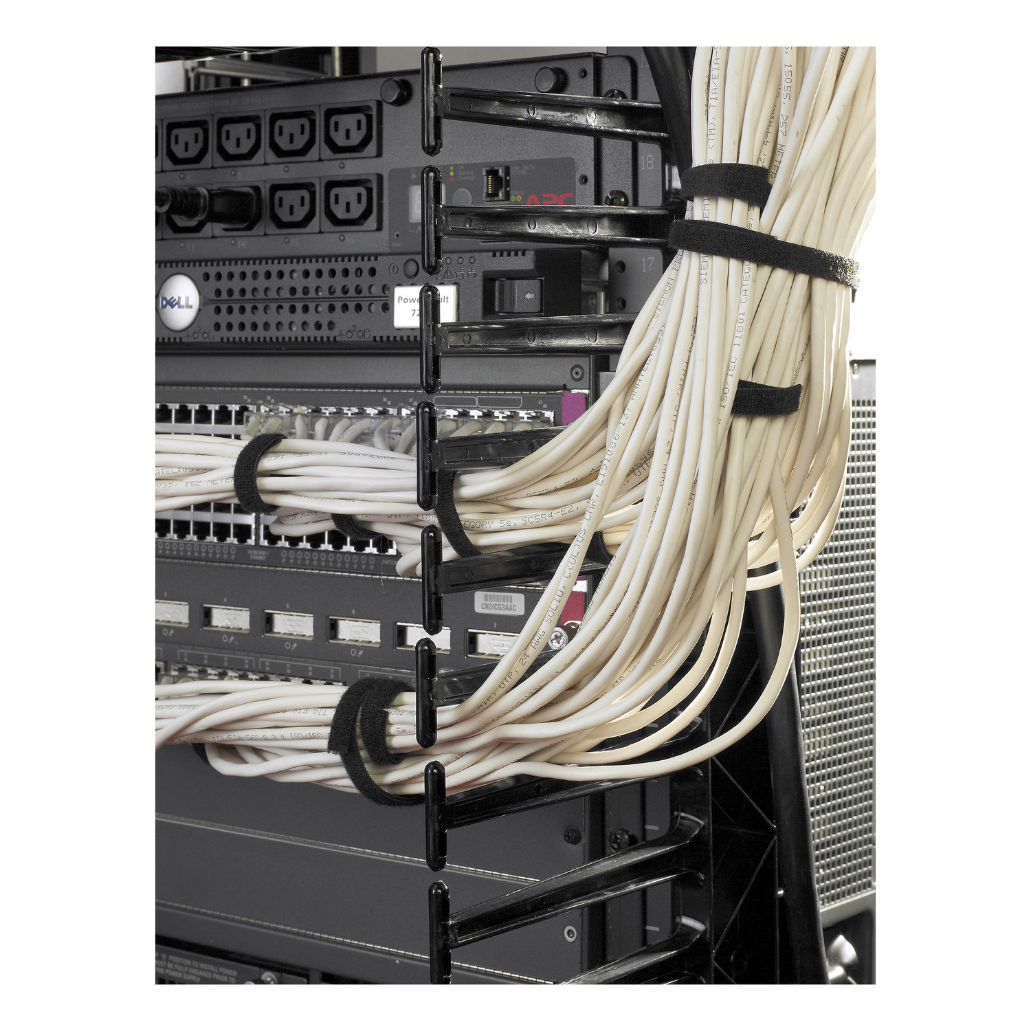 Valueline, Vertical Cable Manager for 2 & 4 Post Racks, 84"H X 12"W, Double-Sided with Doors View 7