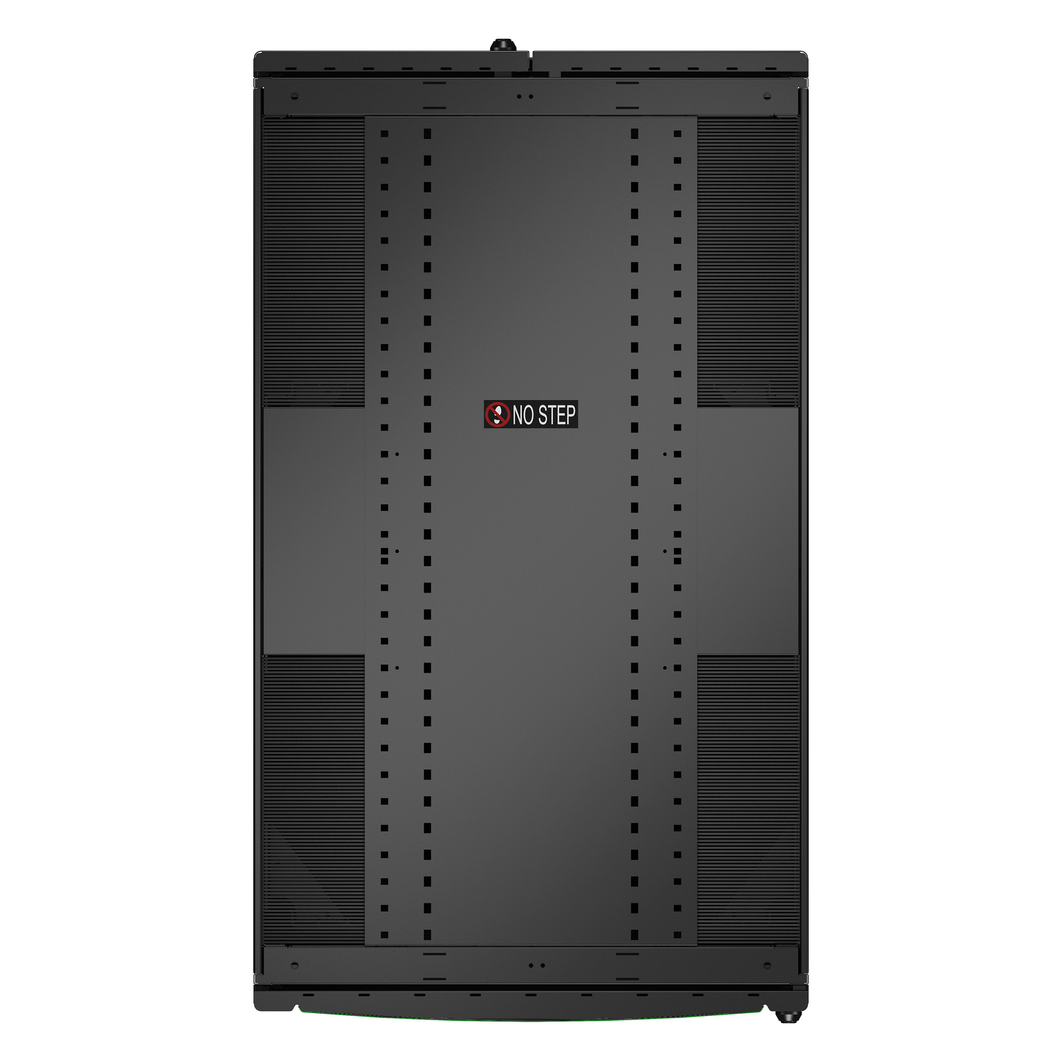 APC NetShelter SX Advanced Rack, High Strength, 48U, 2258H x 750W x 1295D mm, with Shock Package, Black [TAA] Front View