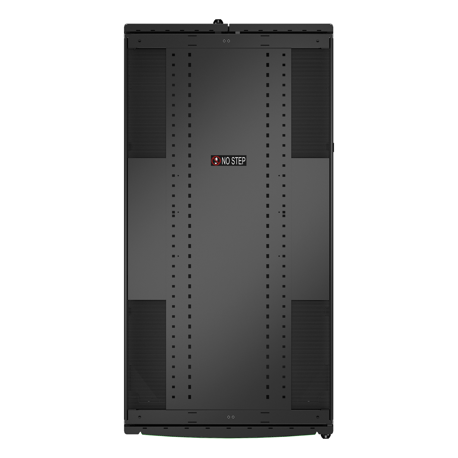 APC NetShelter SX Advanced Rack, High Strength, 52U, 2436H x 750W x 1295D mm, with Shock Package, Black [TAA] Back View