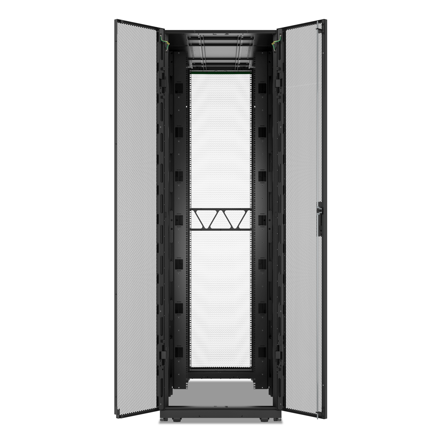 APC NetShelter SX Advanced Rack, High Strength, 52U, 2436H x 750W x 1295D mm, with Shock Package, Black [TAA] View 5