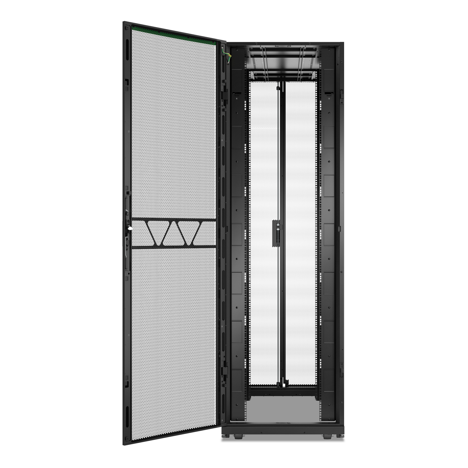 APC NetShelter SX Advanced Rack, High Strength, 52U, 2436H x 750W x 1295D mm, with Shock Package, Black [TAA] View 6