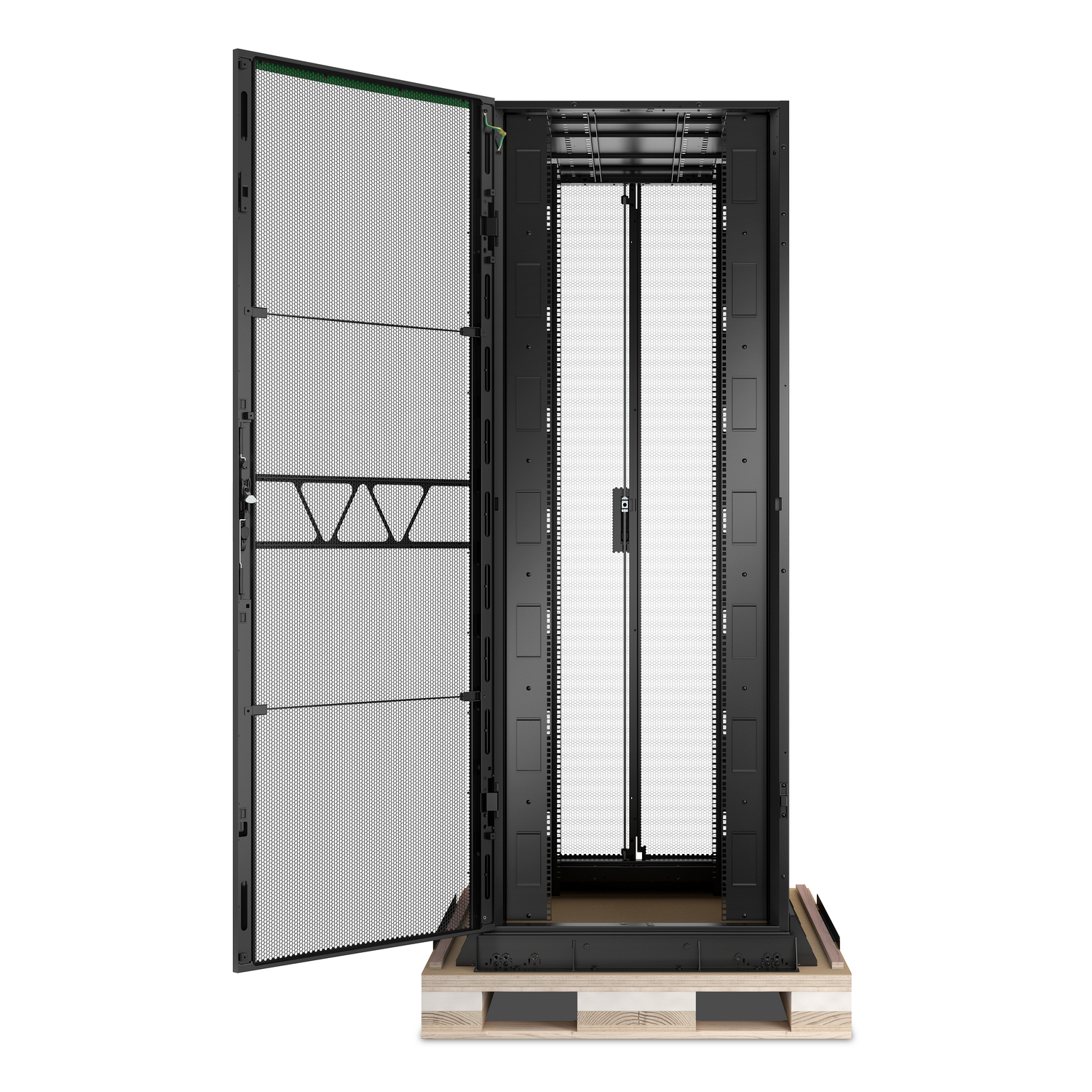 APC NetShelter SX Advanced Rack, High Strength, 48U, 2258H x 800W x 1295D mm, with Shock Package, Black [TAA] View 5