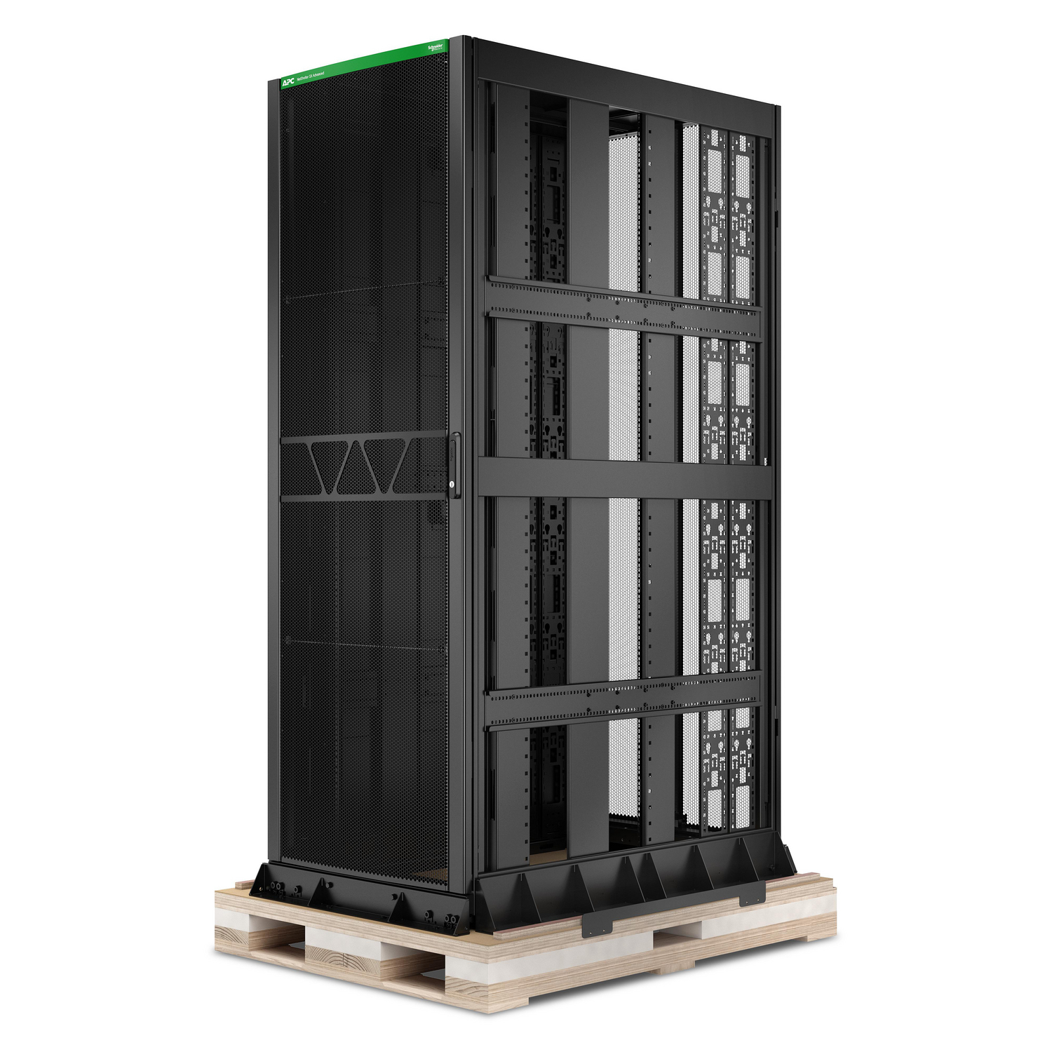 APC NetShelter SX Advanced Rack, High Strength, 48U, 2258H x 800W x 1295D mm, with Shock Package, Black [TAA] View 7