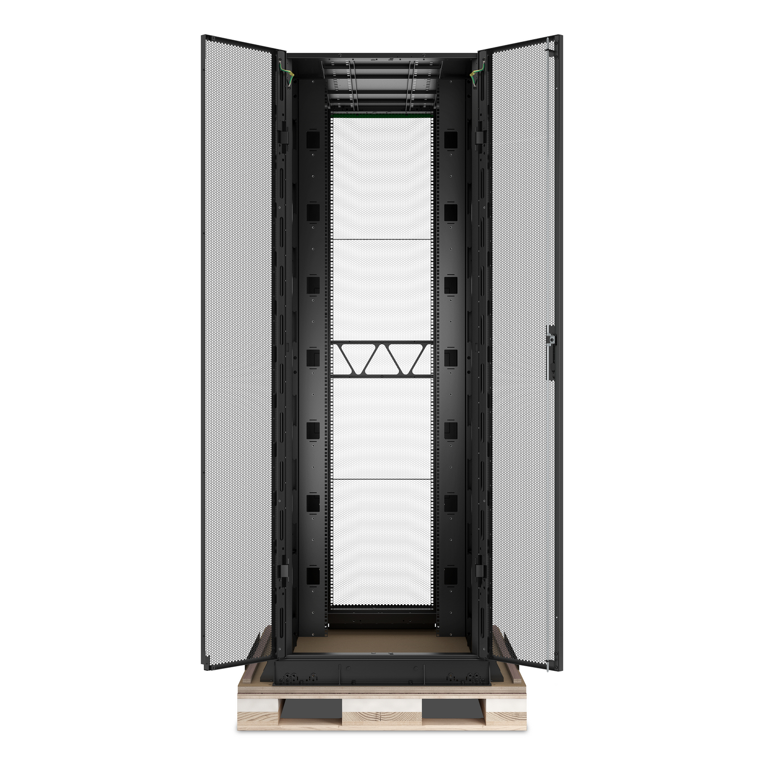 APC NetShelter SX Advanced Rack, High Strength, 52U, 2436H x 800W x 1295D mm, with Shock Package, Black [TAA] View 4