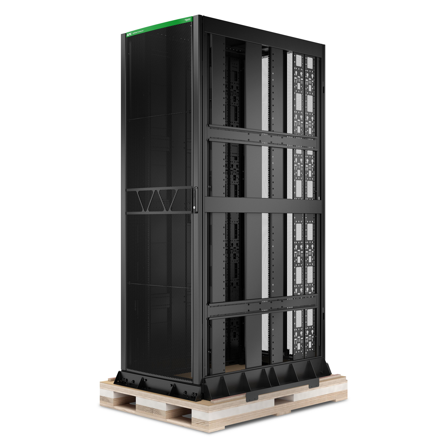 APC NetShelter SX Advanced Rack, High Strength, 52U, 2436H x 800W x 1295D mm, with Shock Package, Black [TAA] View 7