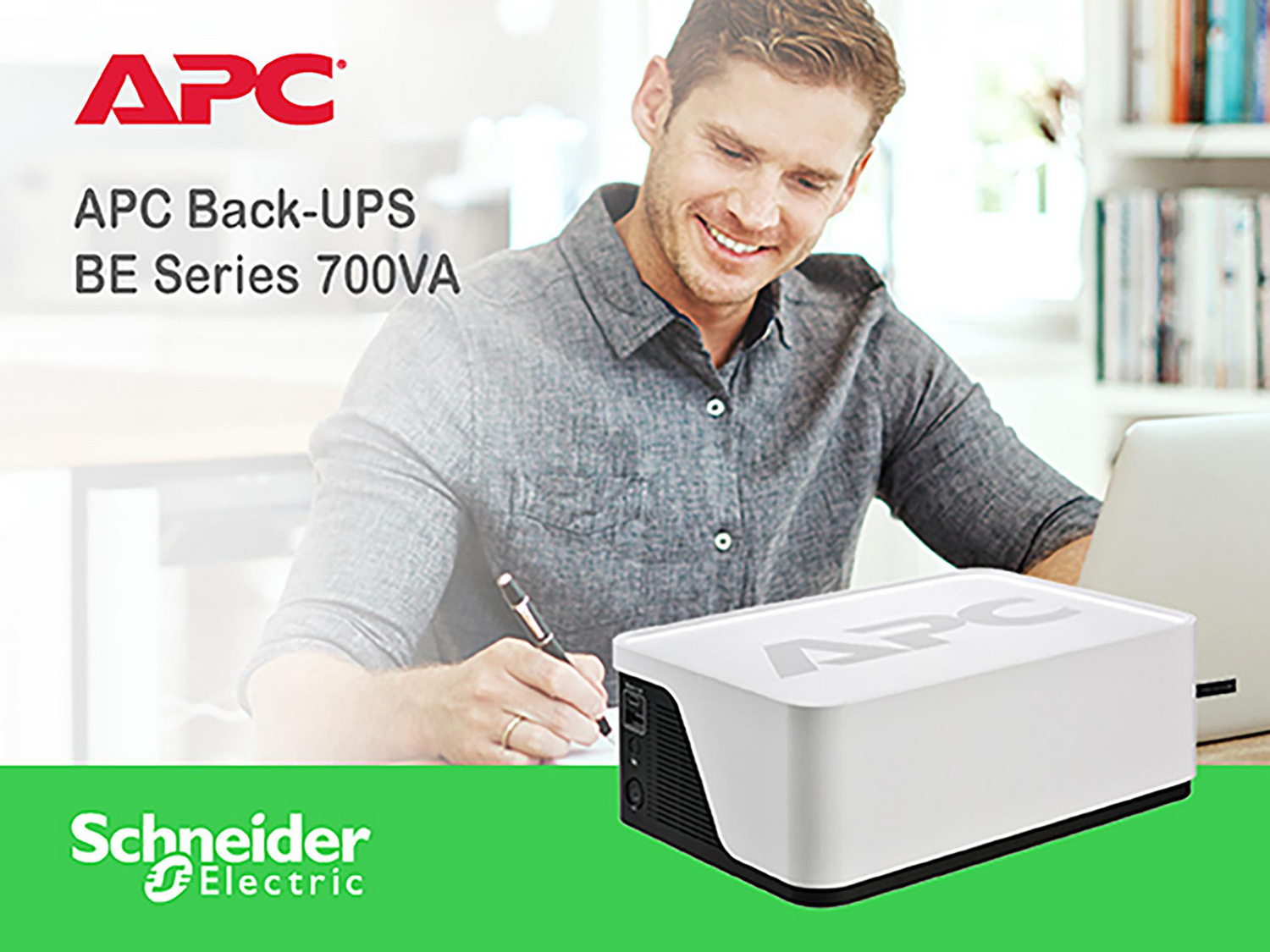 APC Back-UPS, 700VA/420W, Floor/Wall Mount, 120V, 6x NEMA 5-15R outlets, USB Type A + C Ports, Battery is not user replaceable View 4