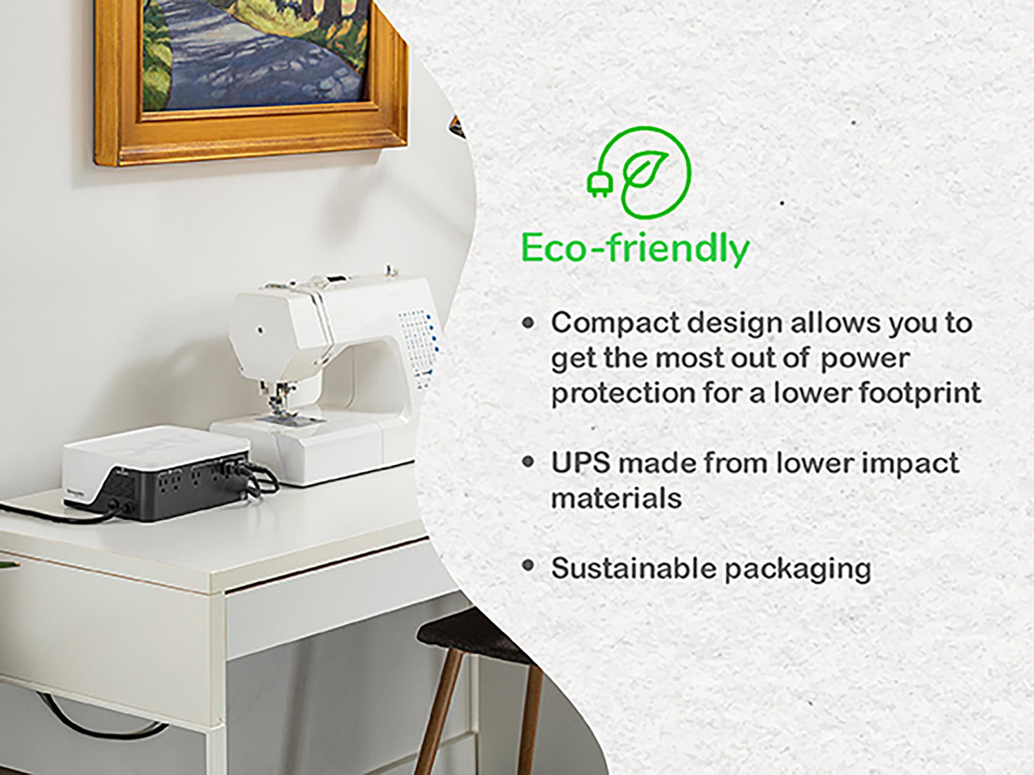 APC Back-UPS, 700VA/420W, Floor/Wall Mount, 120V, 6x NEMA 5-15R outlets, USB Type A + C Ports, Battery is not user replaceable View 6