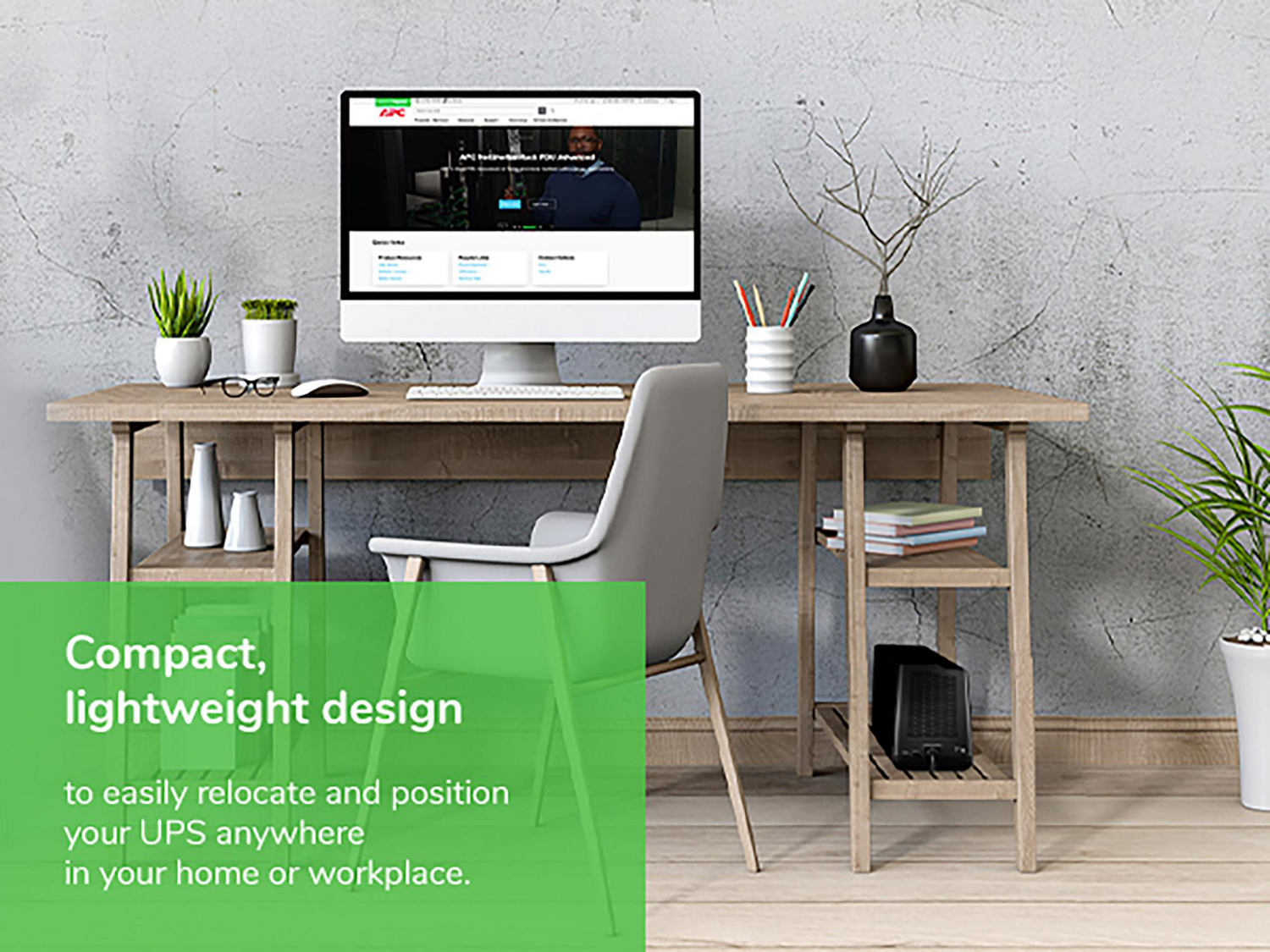 APC Back-UPS 850VA, 120V, 2 USB charging ports, 9 NEMA outlets (3 surge) View 4