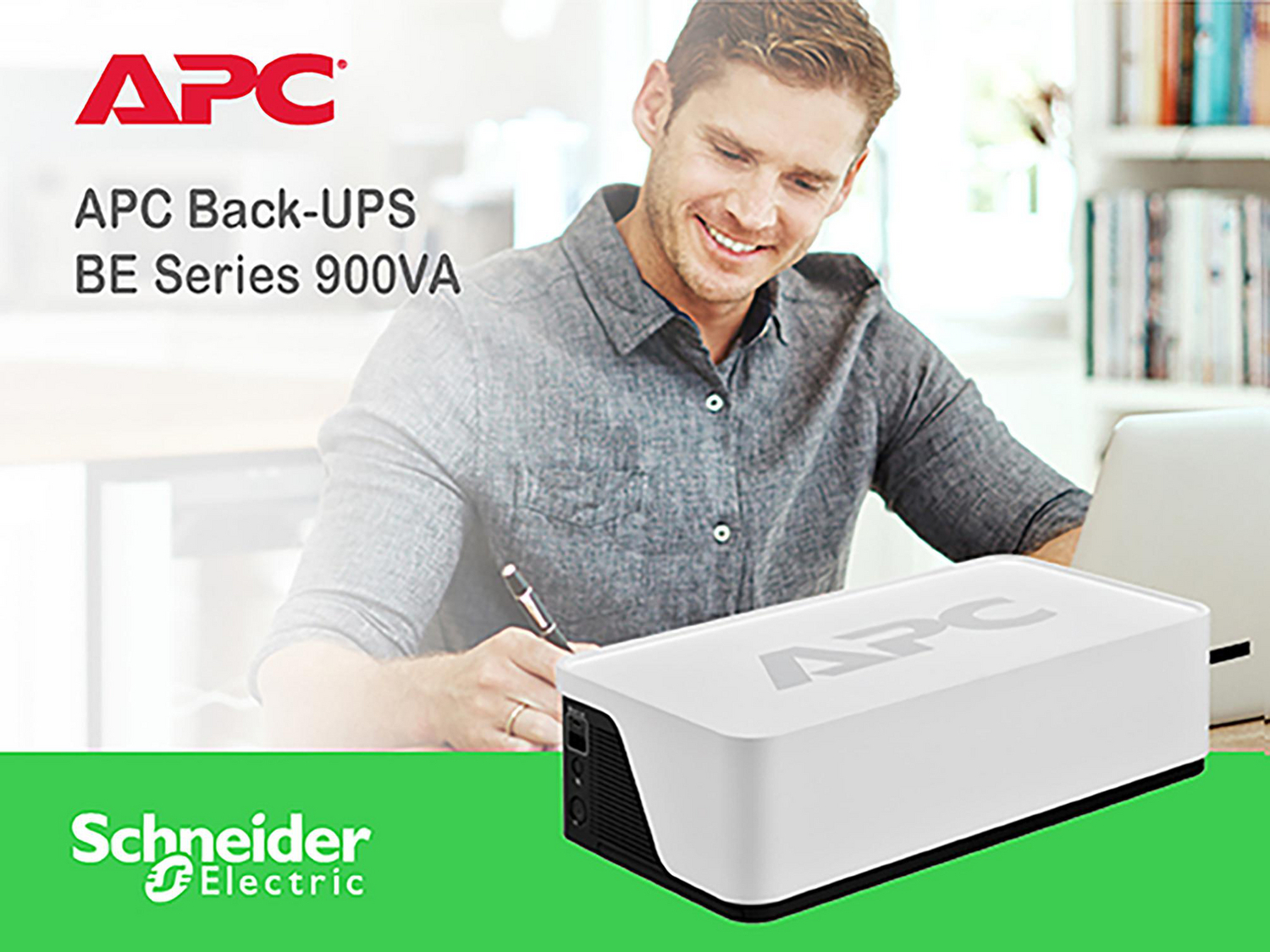 APC Back-UPS, 900VA/540W, Floor/Wall Mount, 120V, 8x NEMA 5-15R outlets, USB Type A + C Ports Hardware Detail