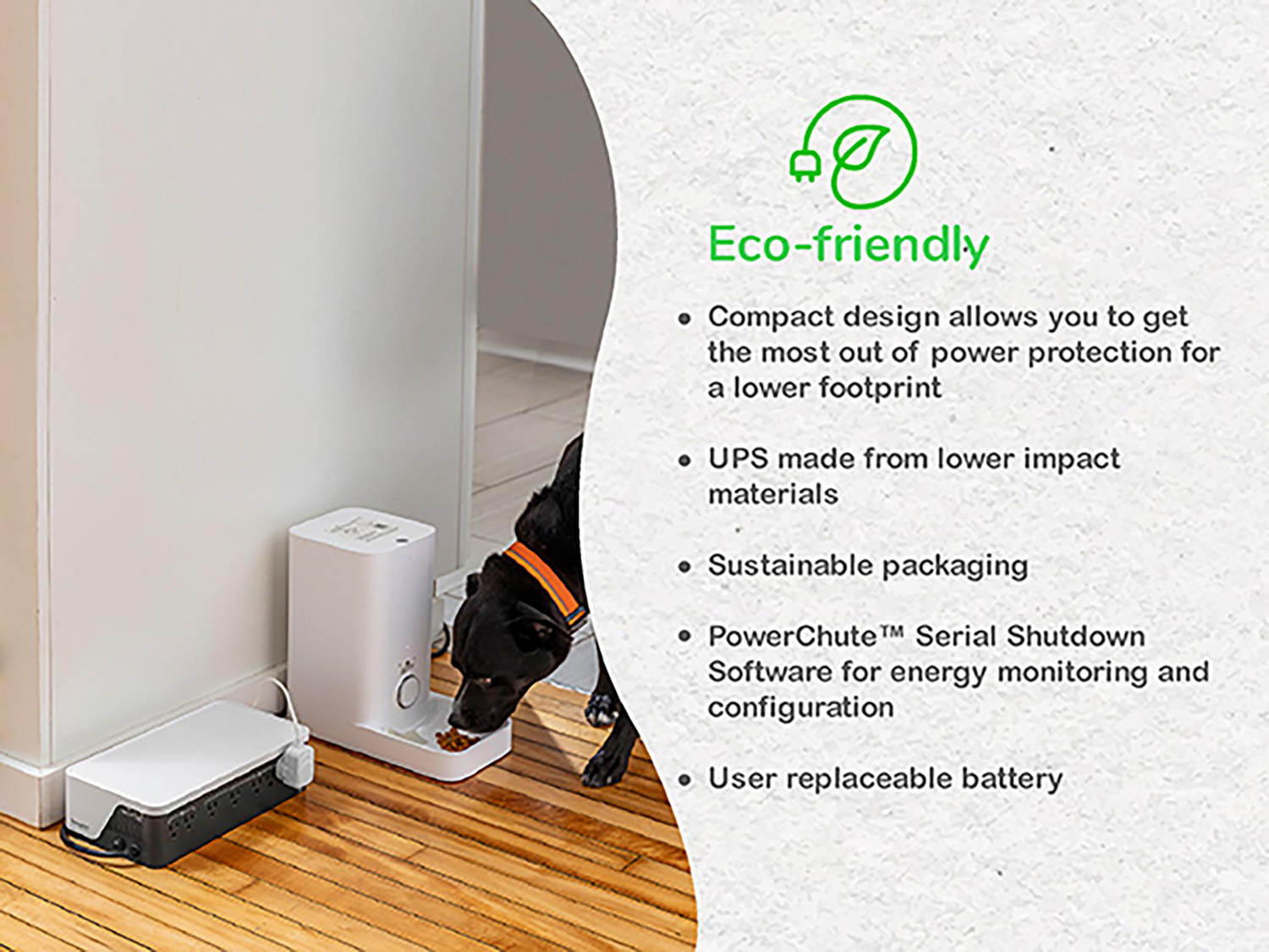 APC Back-UPS, 900VA/540W, Floor/Wall Mount, 120V, 8x NEMA 5-15R outlets, USB Type A + C Ports View 5