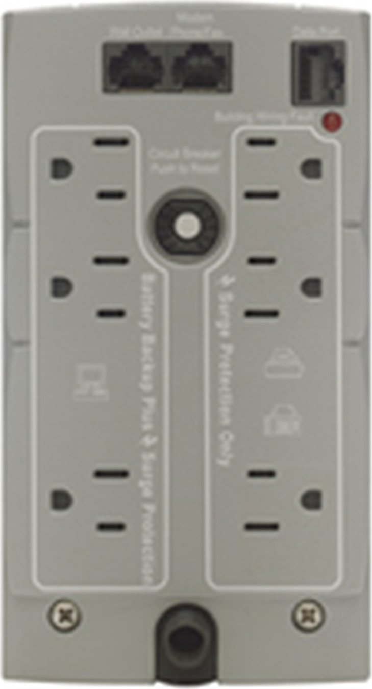 APC Back-UPS CS 350VA, 120V, 6 NEMA outlets (4 surge) Hardware Detail