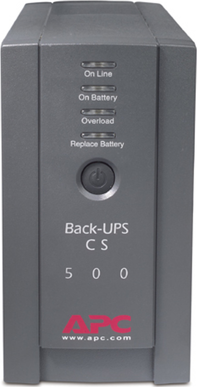 APC Back-UPS, 500VA, Tower, 120V, 6 NEMA 5-15R Outlets , User Replaceable Battery View 5