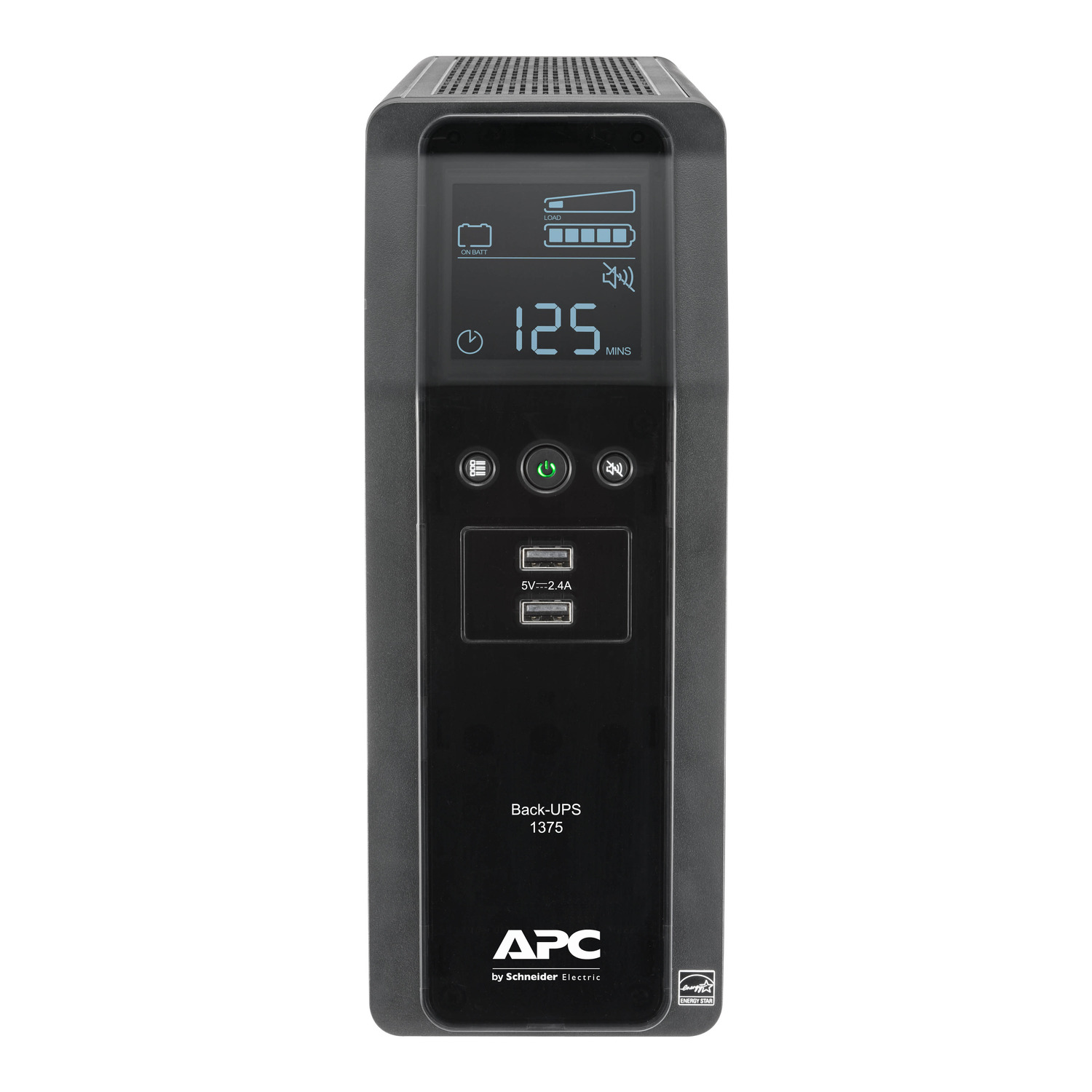 APC Back-UPS Pro 1375VA, 120V, AVR, LCD, 2 USB charging ports, 10 NEMA outlets (4 surge) View 4