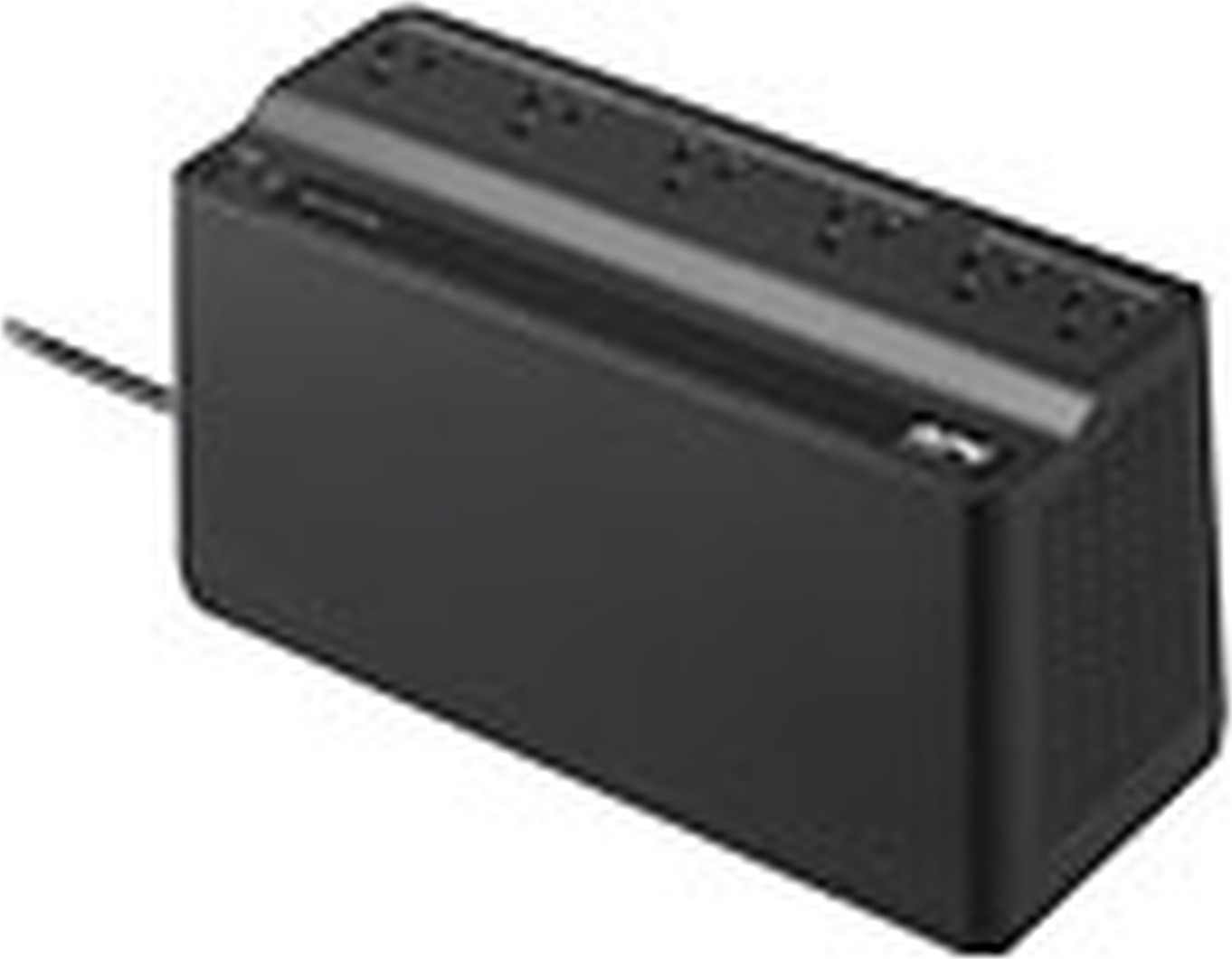 APC Back-UPS 450VA, 120V, 6 NEMA outlets (2 surge), Battery is not user replaceable Back View
