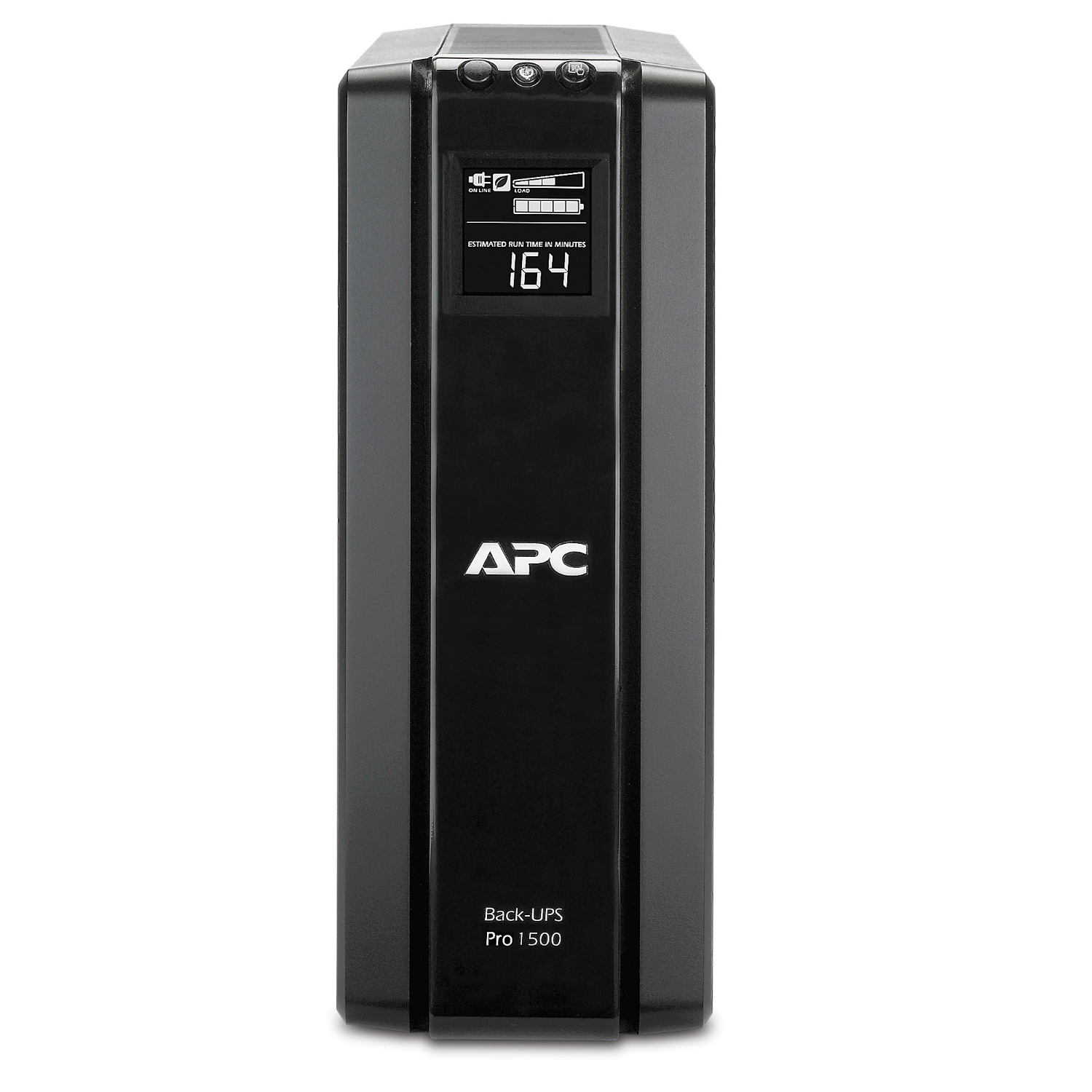 APC Back-UPS Pro, 1500VA/865W, Tower, 120V, 10x NEMA 5-15R outlets, AVR, LCD, User Replaceable Battery Back View