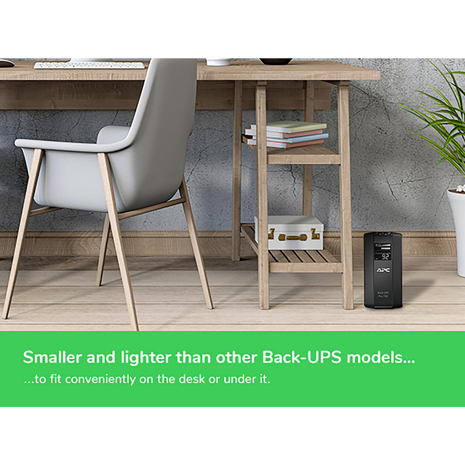 APC Back-UPS Pro, 700VA/420W, Tower, 120V, 6x NEMA 5-15R outlets, AVR, LCD, User Replaceable Battery View 10