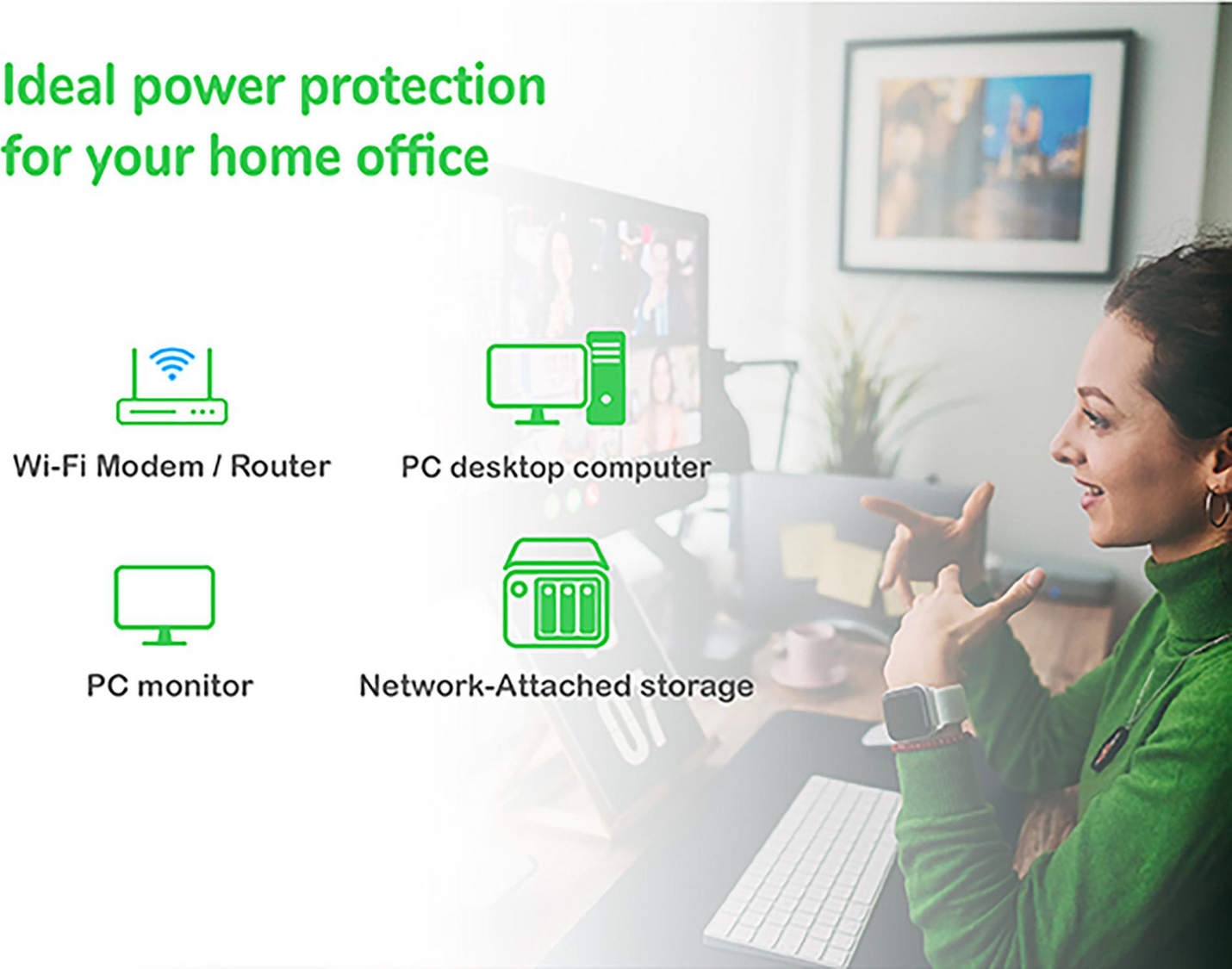 APC Back UPS, 750VA/410W, Tower, 120V, 4x NEMA 5-15R outlets, USB Type A + C Ports, User Replaceable Battery View 5