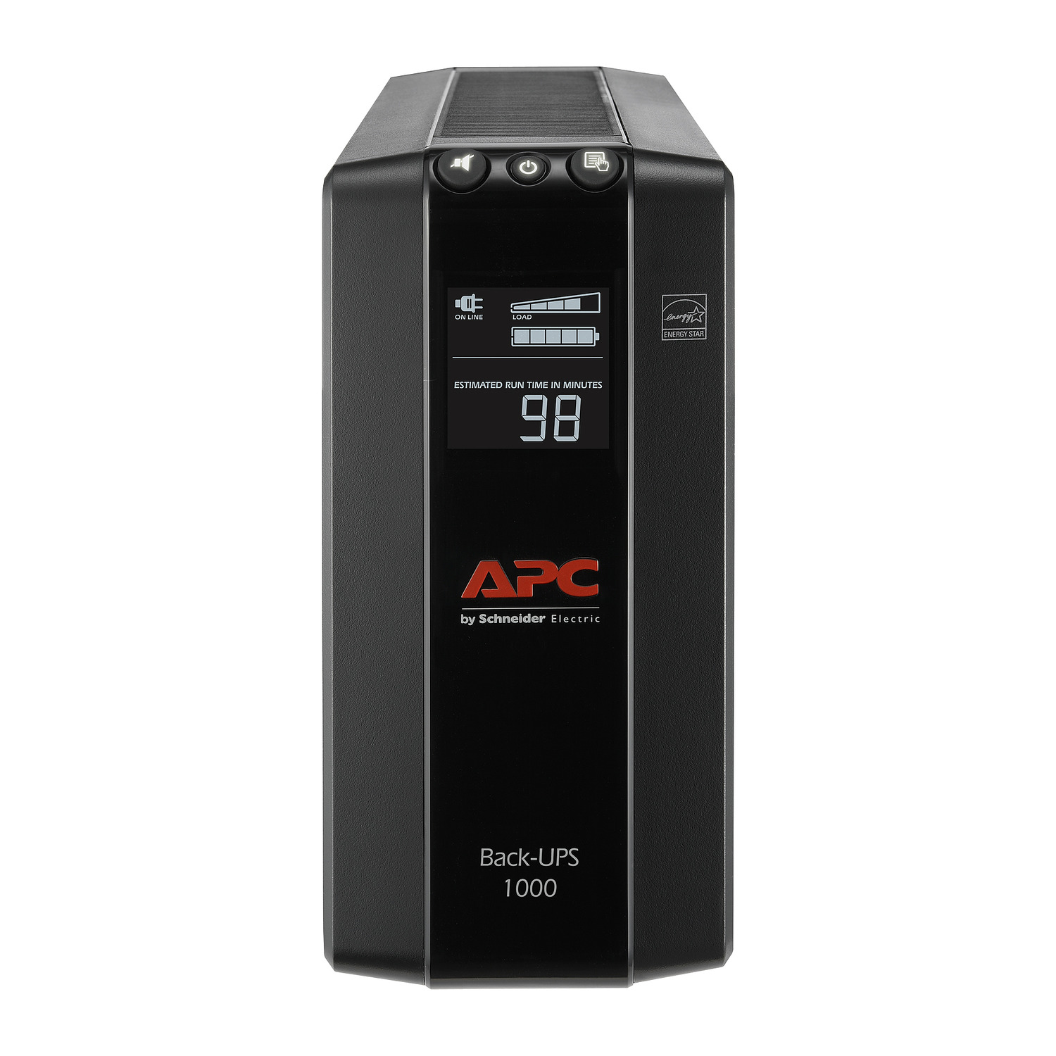 APC Back-UPS 1000, Compact Tower, 1000VA, 120V, AVR, LCD, 8 NEMA outlets (4 surge) View 5