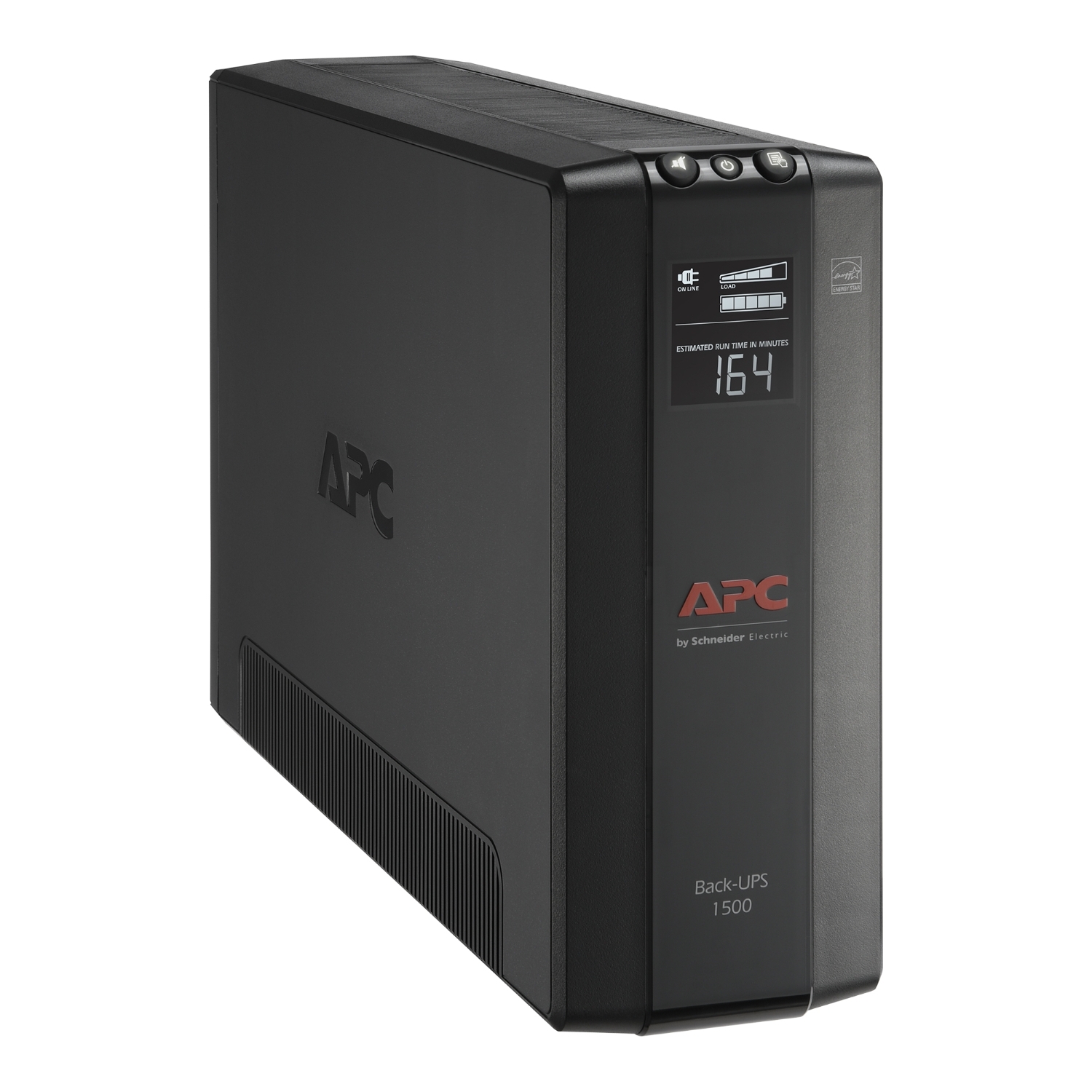 APC Back-UPS Pro, 1500VA, Tower, 120V, 10 NEMA 5-15R outlets, AVR, LCD View 4