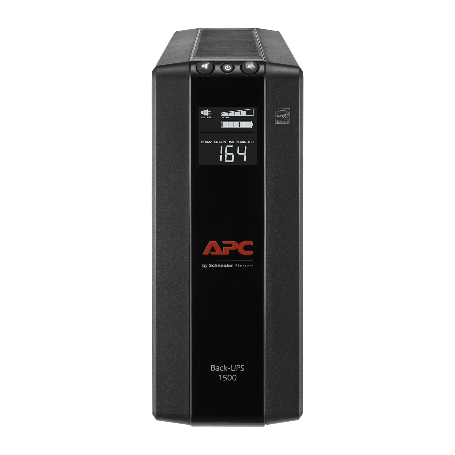 APC Back-UPS Pro, 1500VA, Tower, 120V, 10 NEMA 5-15R outlets, AVR, LCD View 5