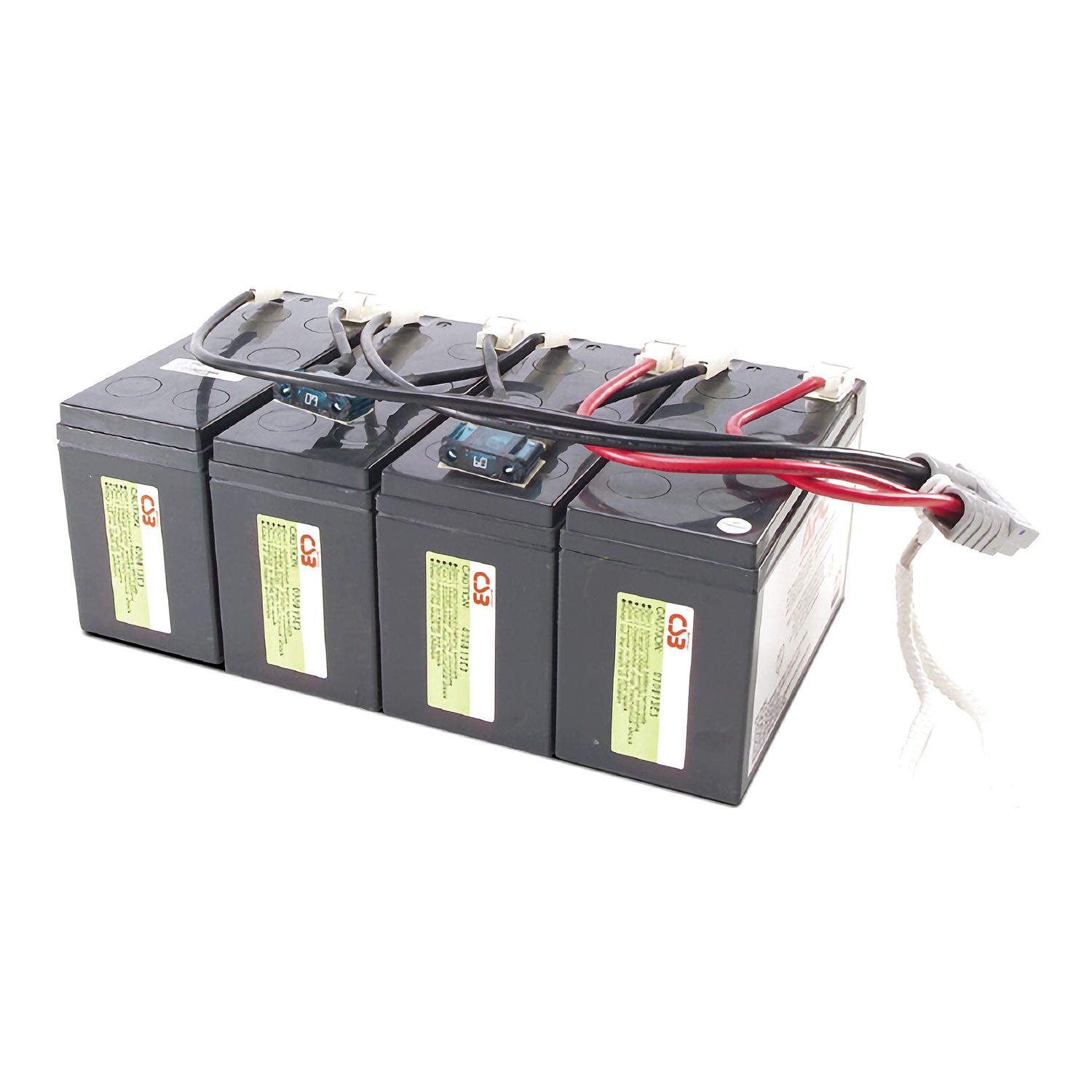 APC Replacement Battery Cartridge #25 with 2 Year Warranty Back View