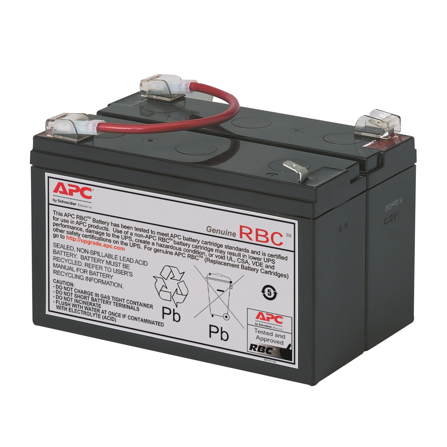 APC Replacement Battery Cartridge #3 with 2 Year Warranty Front View