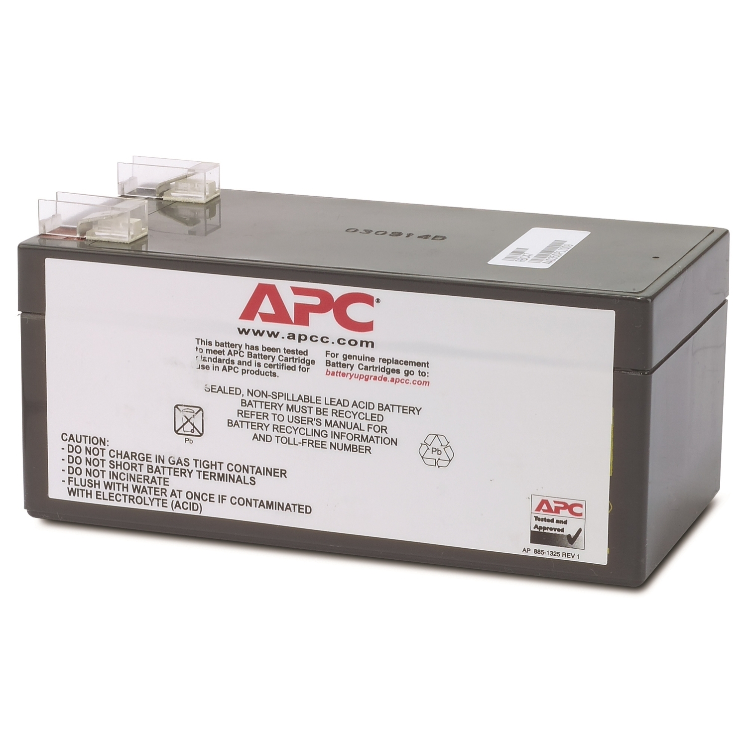 APC Replacement Battery Cartridge #47 with 2 Year Warranty Front View