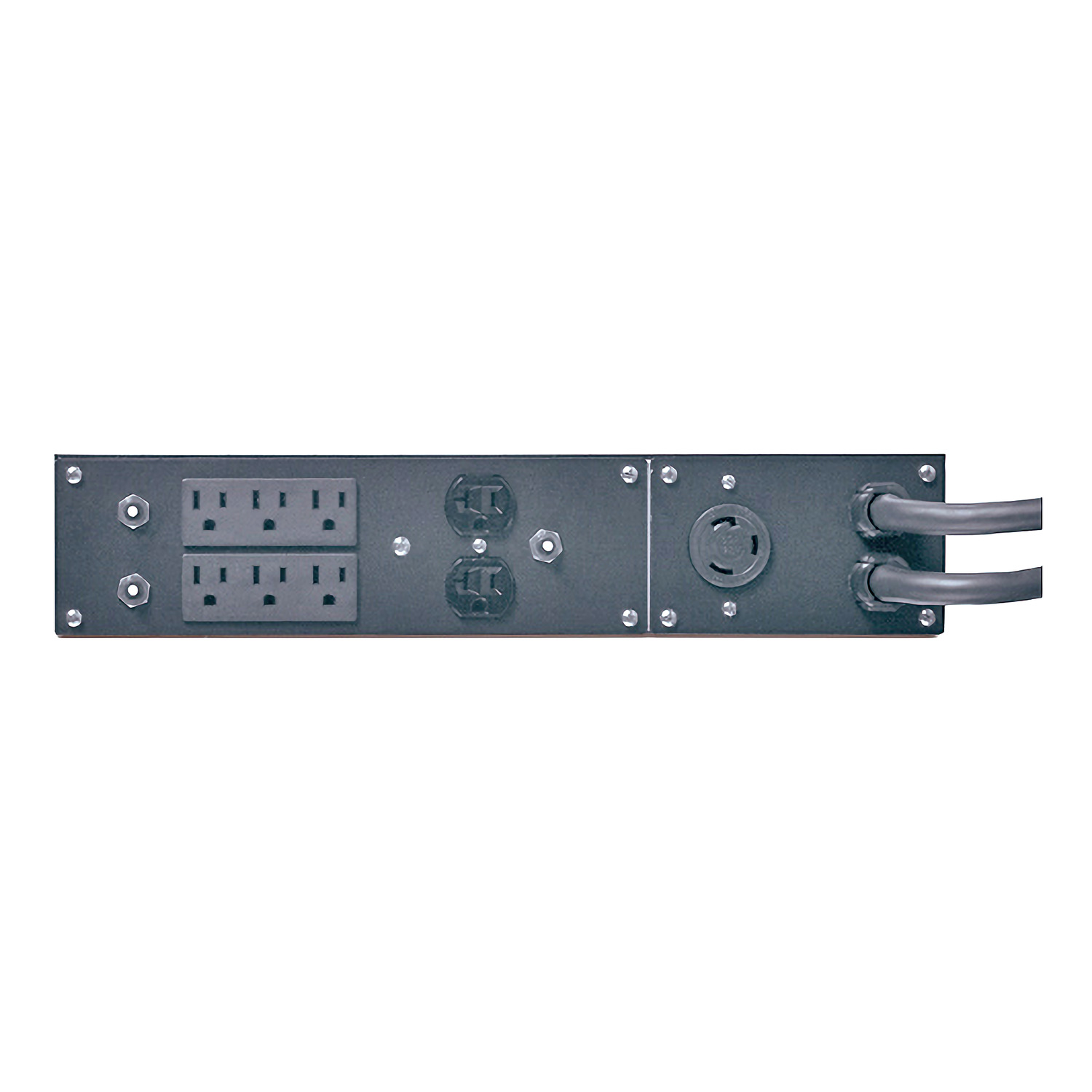 APC Service Bypass Panel- 100-120V; 30A; BBM; L5-30P input; (2) 5-20R (6) 5-15R output Back View