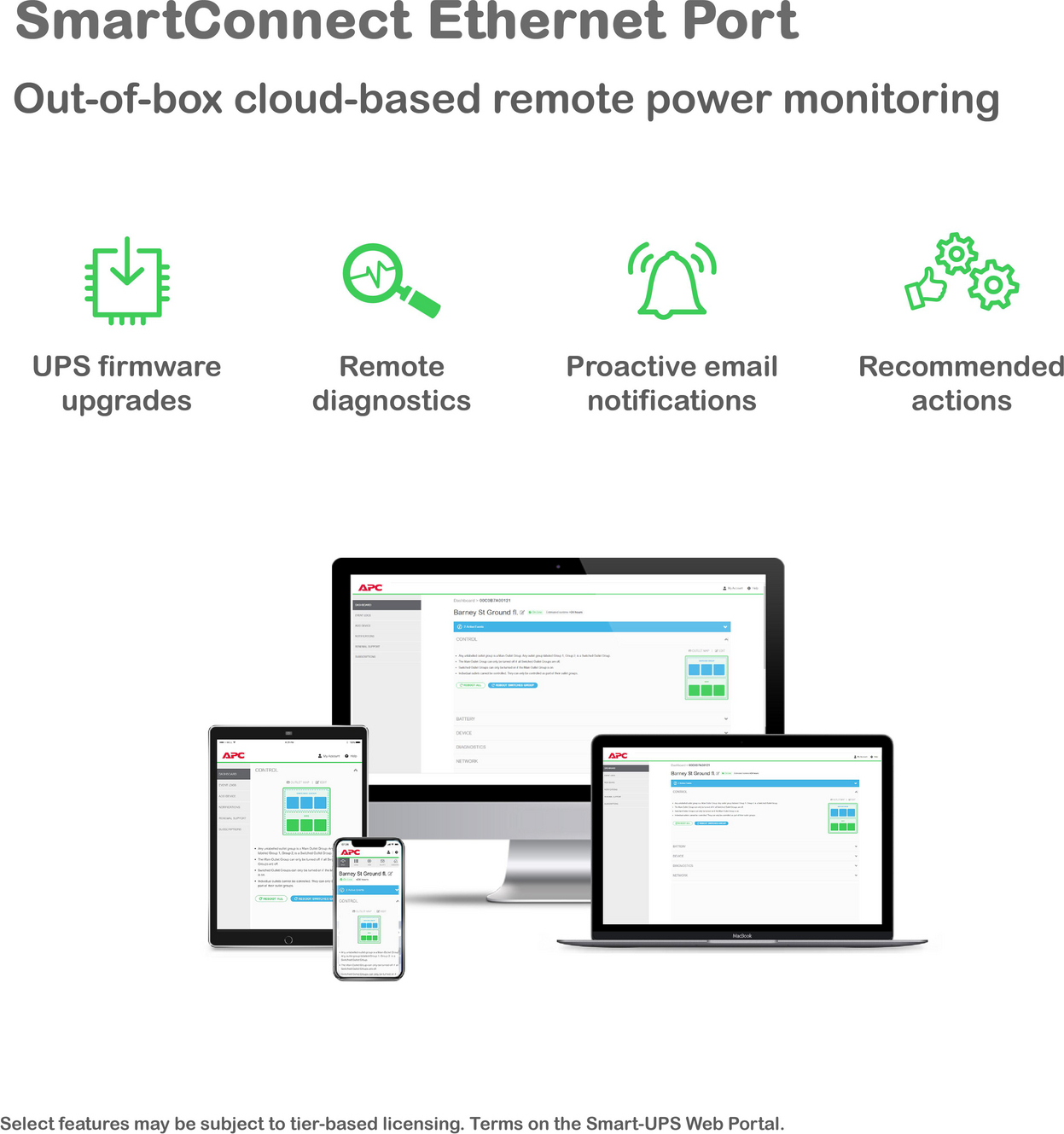 APC Smart-UPS, Line Interactive, 1500VA, Tower, 120V, 8x NEMA 5-15R outlets, SmartConnect Port+SmartSlot, AVR, LCD View 17