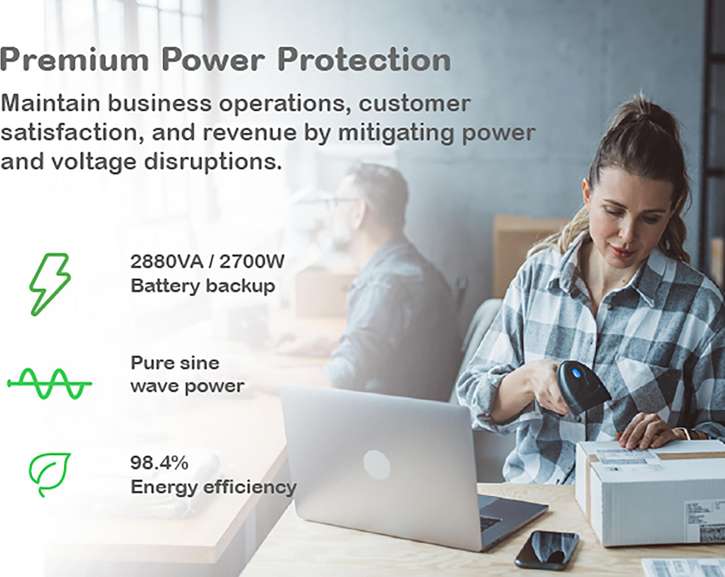 APC Smart-UPS, Line Interactive, 3kVA, Tower, 120V, 8 NEMA 5-15R+2 NEMA 5-20R outlets, SmartConnect Port+SmartSlot, AVR, LCD View 6