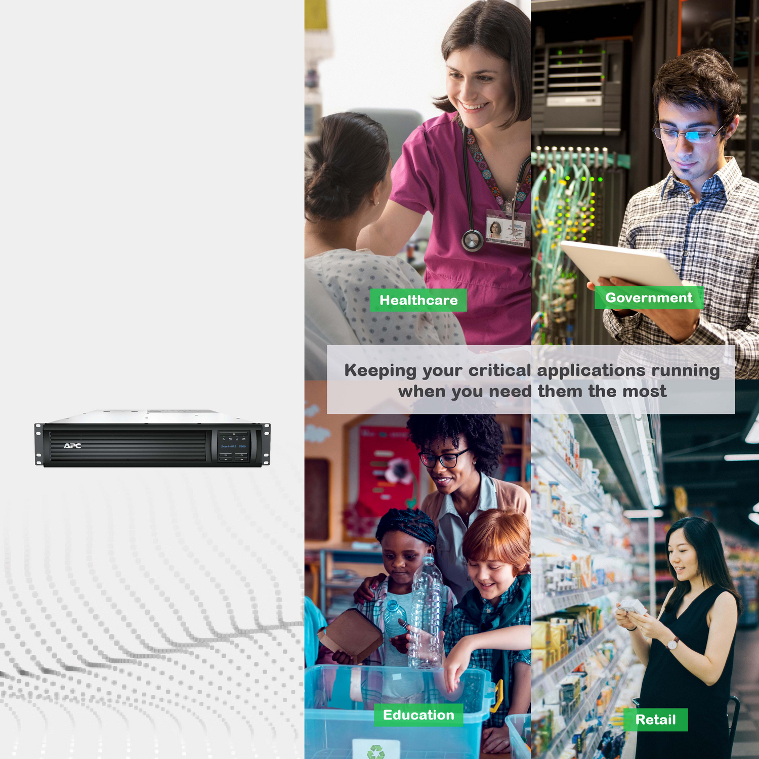 APC Smart-UPS, Line Interactive, 3kVA, Rackmount 2U, 120V, 6x NEMA 5-15R+2x NEMA 5-20R outlets, SmartConnect Port+SmartSlot, AVR, LCD View 14