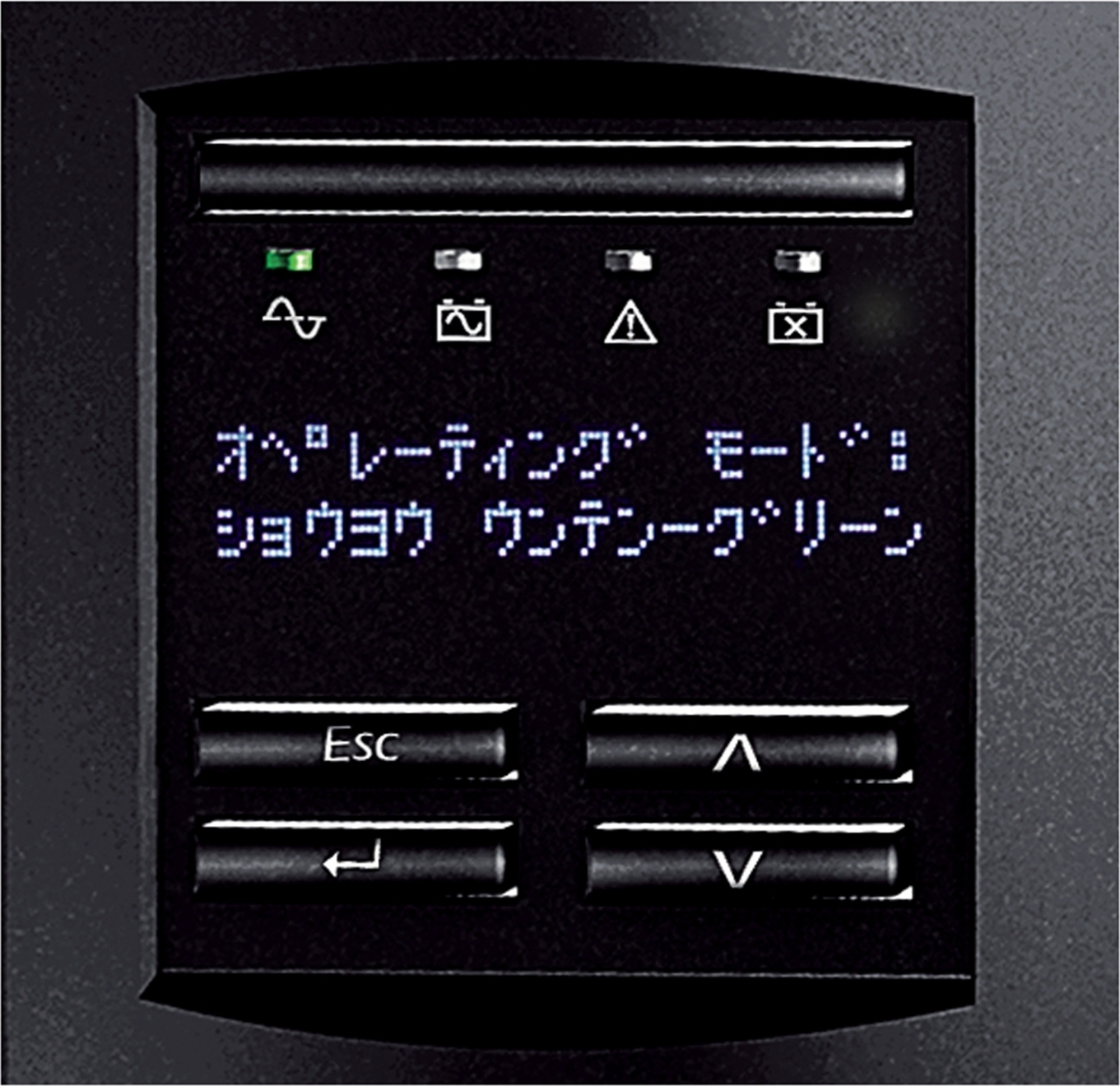 APC Smart-UPS, Line Interactive, 500VA, Tower, 100V, 6x NEMA 5-15R outlets, SmartSlot, AVR, LCD Back View