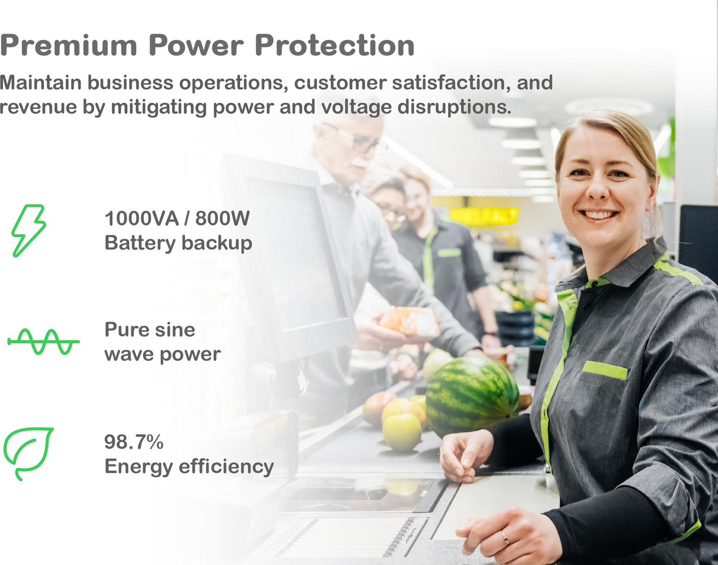 APC Smart-UPS, Line Interactive, 1000VA, Lithium-ion, Rackmount 2U, 120V, 6x NEMA 5-15R outlets, SmartConnect Port+Network Card, Short Depth, AVR View 5