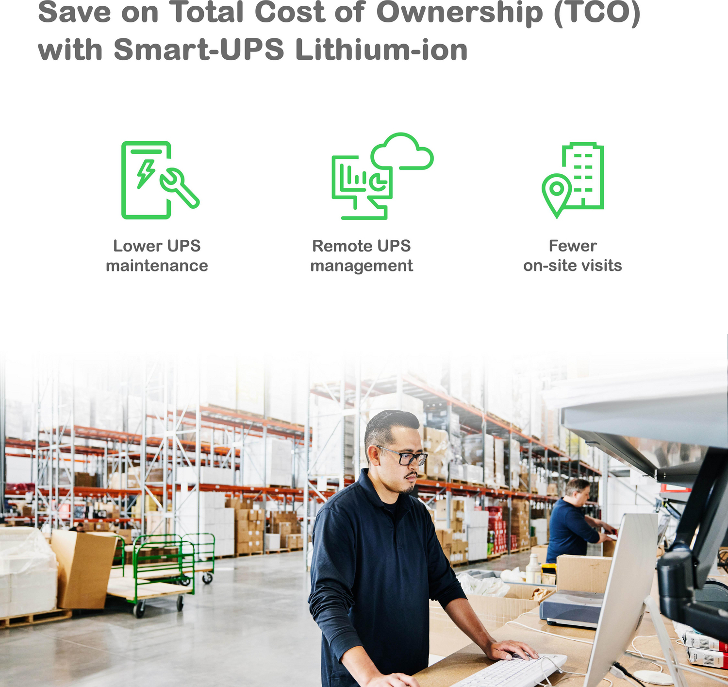 APC Smart-UPS, Line Interactive, 1000VA, Lithium-ion, Rackmount 2U, 120V, 6x NEMA 5-15R outlets, SmartConnect Port+SmartSlot, Short Depth, AVR, LCD View 7