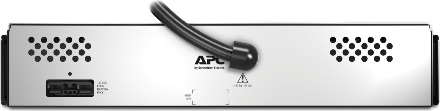 APC Smart-UPS X External Battery Pack, Rack/Tower 2U, 120Vdc, W/rail kit Front View