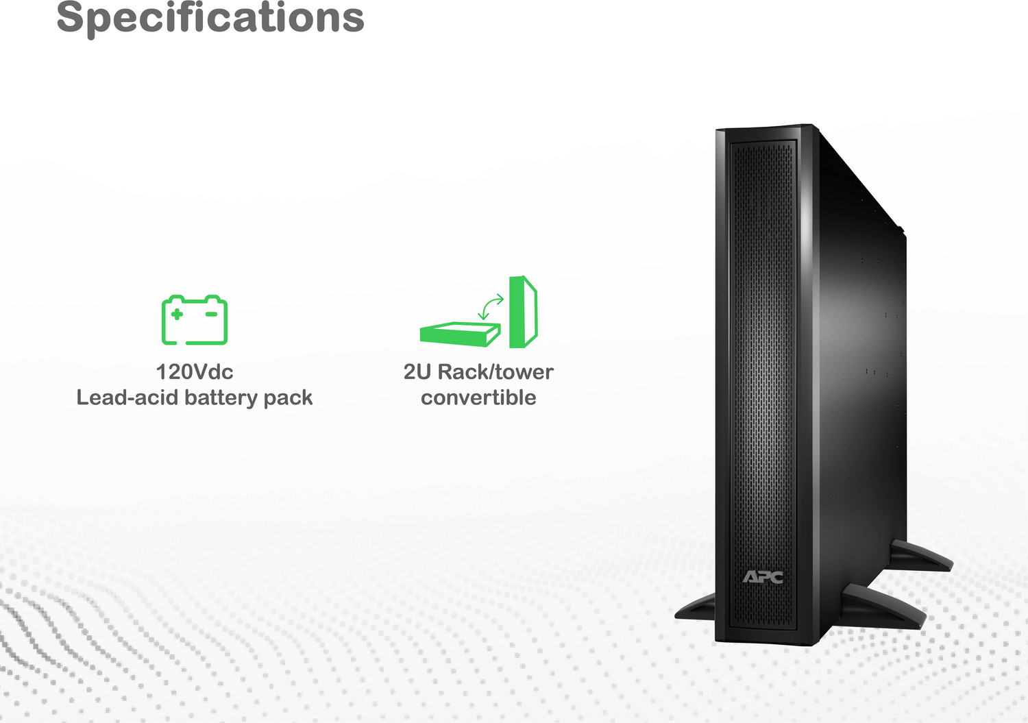 APC Smart-UPS X External Battery Pack, Rack/Tower 2U, 120Vdc, W/rail kit View 6