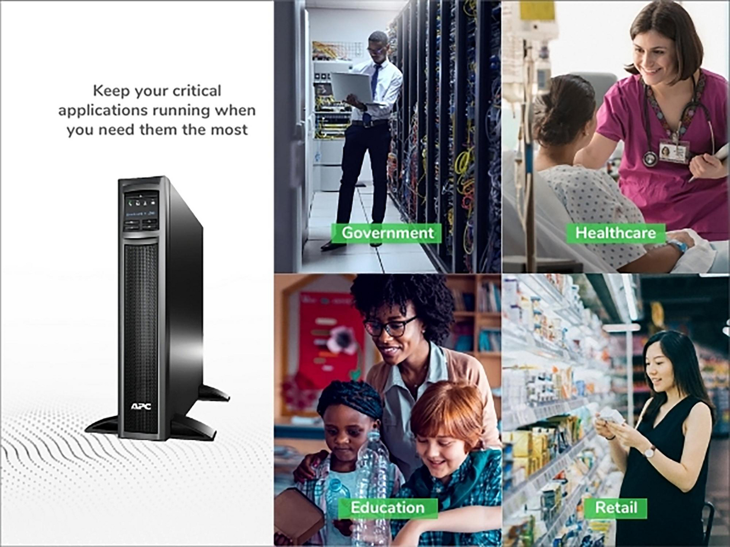 APC Smart-UPS X, Line Interactive, 1500VA, Rack/tower convertible 2U, 120V, 8x 5-15R NEMA, SmartConnect port, Extended runtime View 11