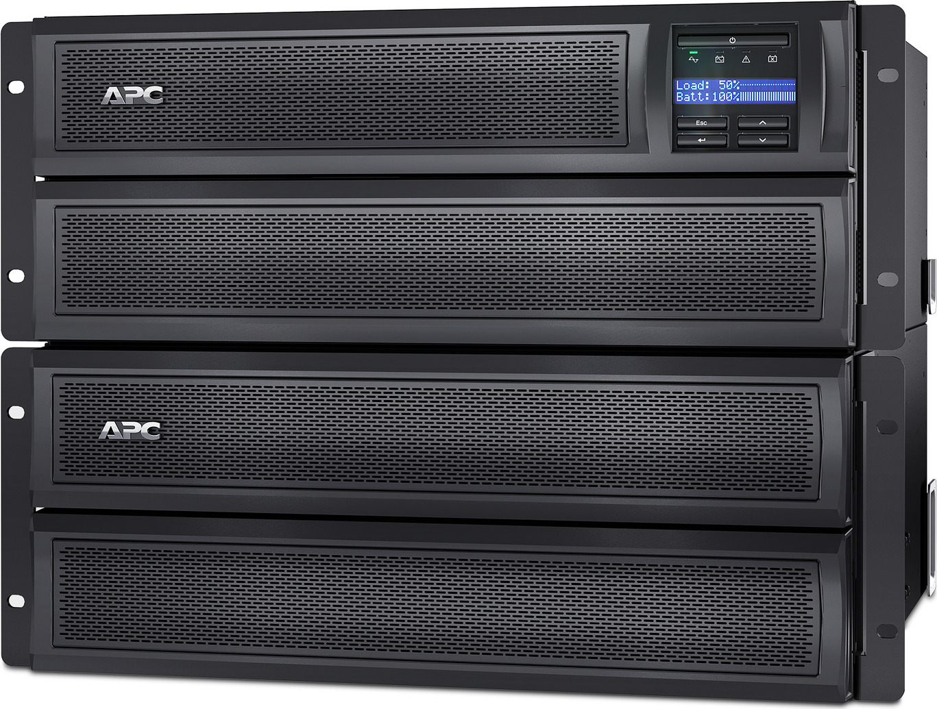 APC Smart-UPS X, Line Interactive, 2000VA, Rack/tower convertible 4U, 100V-127V, 6x 5-15R+3x 5-20R+1x L5-20R NEMA, NMC, Extended runtime, Short depth View 9