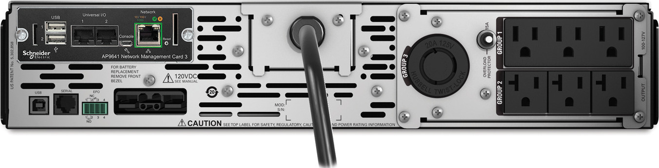 APC Smart-UPS X, Line Interactive, 2000VA, Rack/tower convertible 2U, 100V-127V, 3x 5-15R+3x 5-20R+1x L5-20R NEMA, NMC, Extended runtime View 4