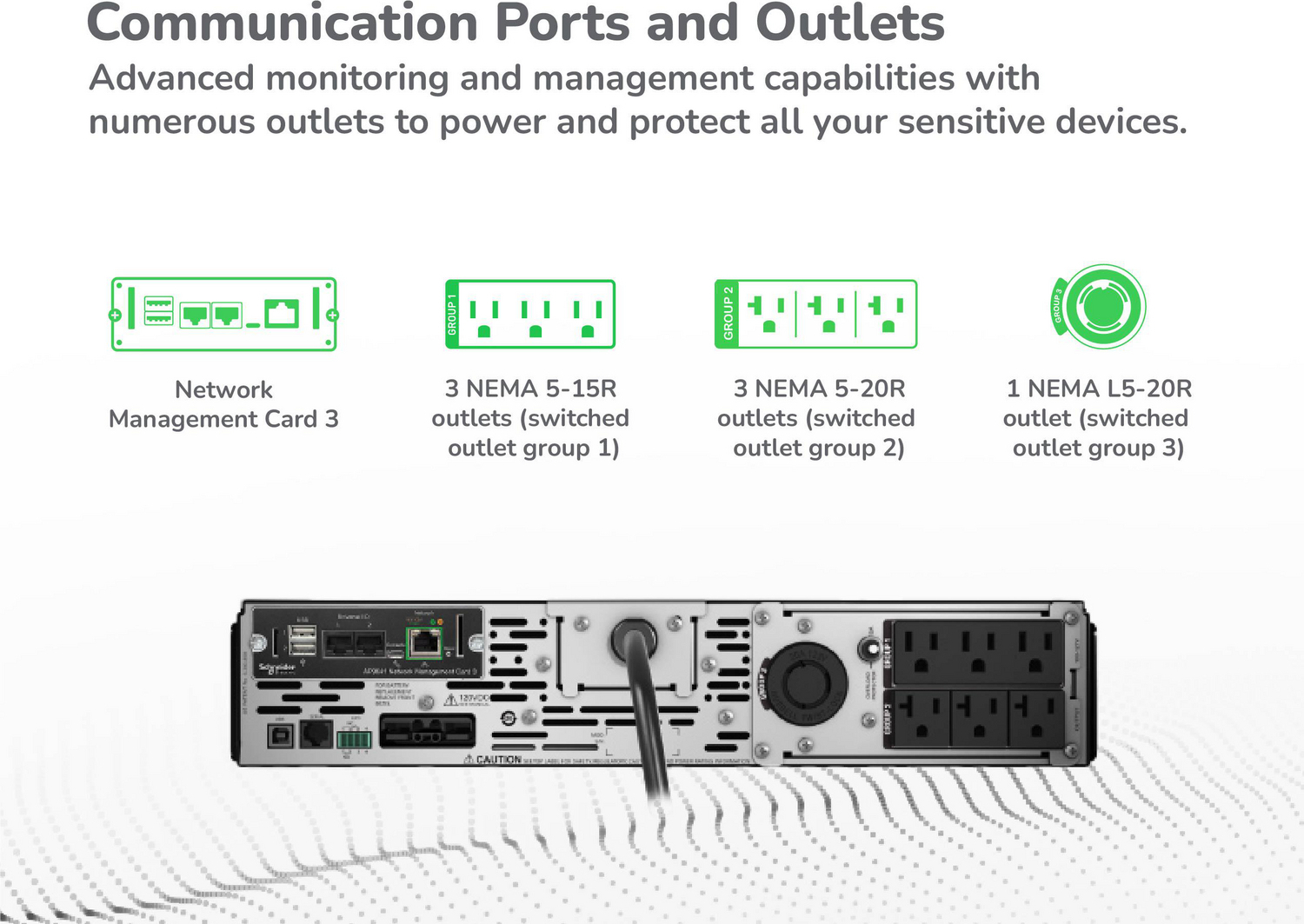 APC Smart-UPS X, Line Interactive, 2000VA, Rack/tower convertible 2U, 100V-127V, 3x 5-15R+3x 5-20R+1x L5-20R NEMA, NMC, Extended runtime View 8