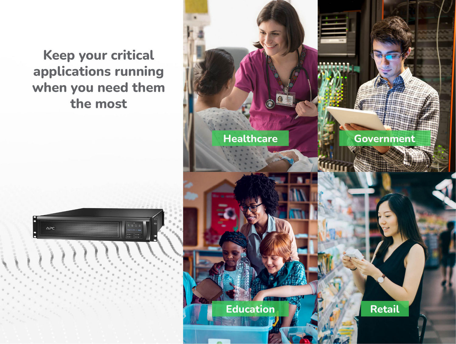 APC Smart-UPS X, Line Interactive, 2000VA, Rack/tower convertible 2U, 100V-127V, 3x 5-15R+3x 5-20R+1x L5-20R NEMA, SmartSlot, Extended runtime View 12