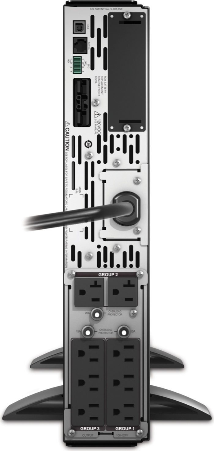 APC Smart-UPS X, Line Interactive, 2200VA, Rack/tower convertible 2U, 100V-127V, 6x 5-15R+2x 5-20R NEMA, SmartSlot, Extended runtime View 5