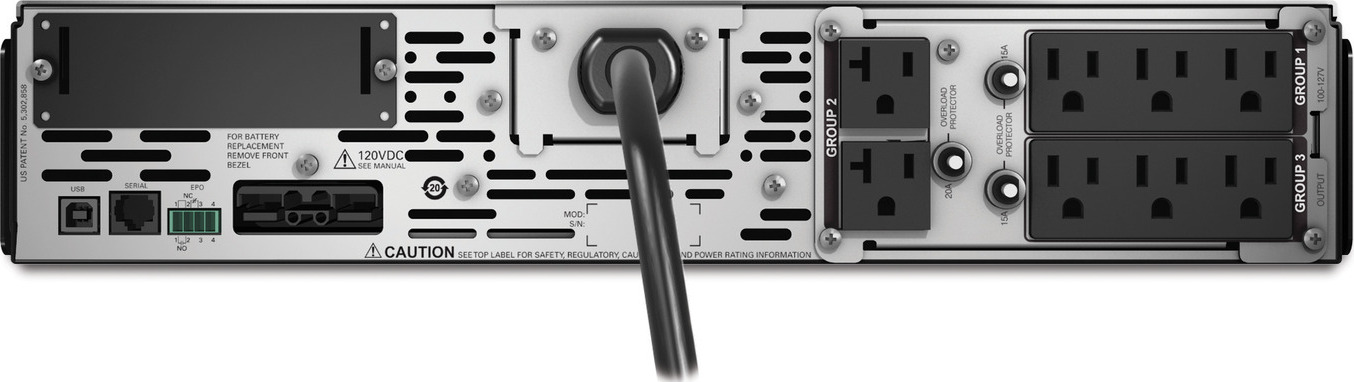 APC Smart-UPS X, Line Interactive, 2200VA, Rack/tower convertible 2U, 100V-127V, 6x 5-15R+2x 5-20R NEMA, SmartSlot, Extended runtime [TAA] Hardware Detail