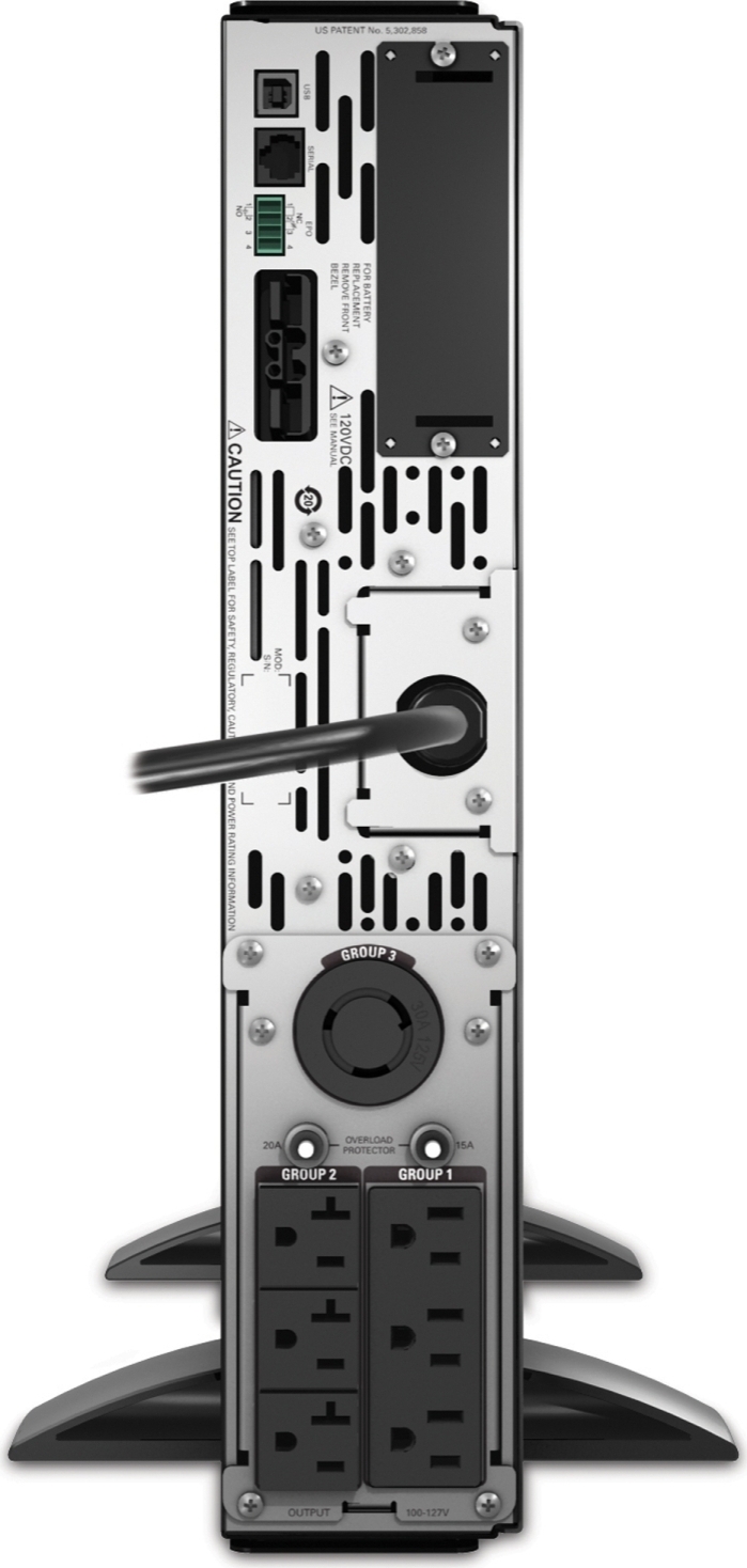 APC Smart-UPS X, Line Interactive, 3kVA, Rack/tower convertible 2U, 100V-127V, 3x 5-15R+3x 5-20R+1x L5-30R NEMA, SmartSlot, Extended runtime View 5