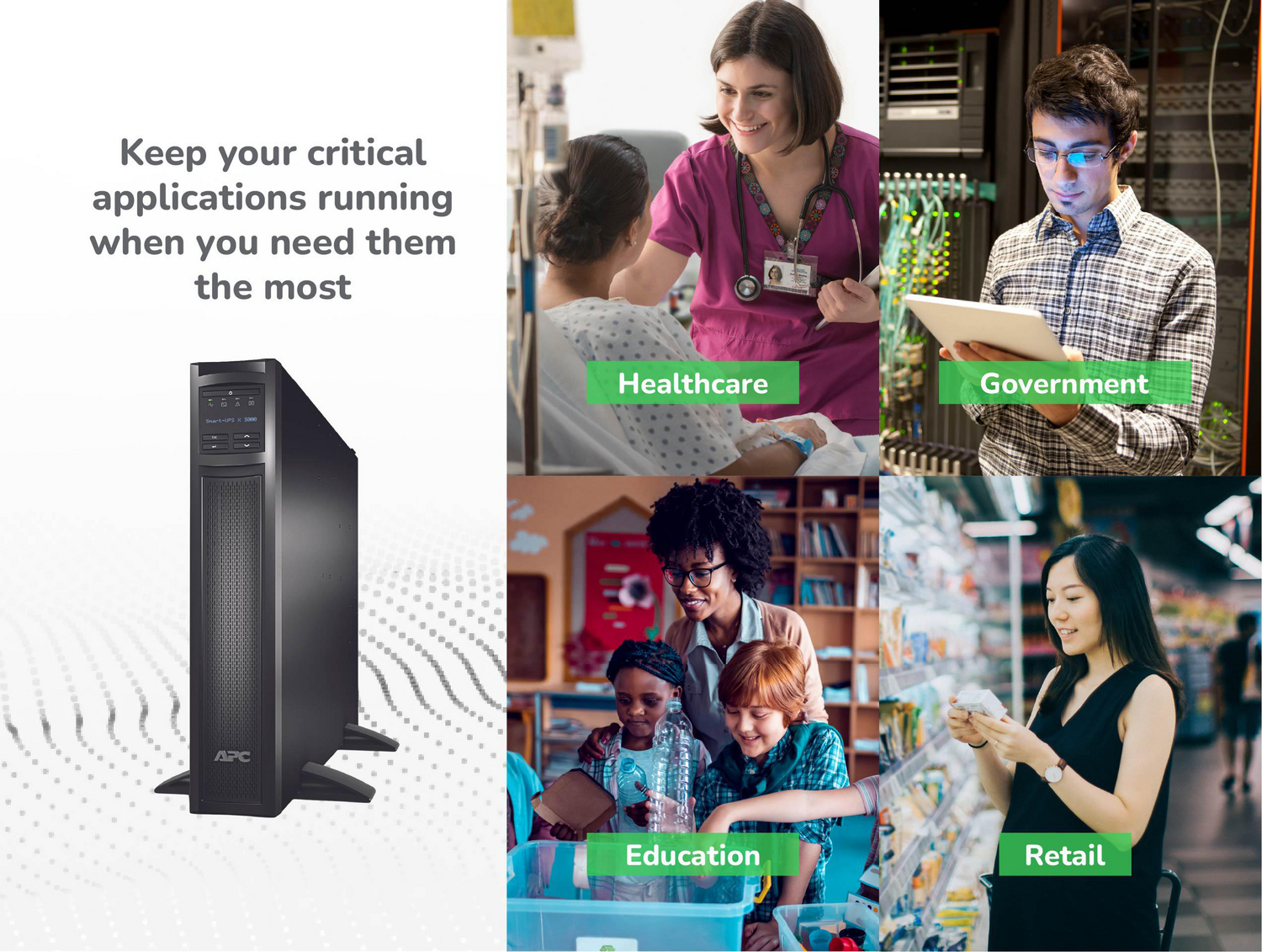 APC Smart-UPS X, Line Interactive, 3kVA, Rack/tower convertible 2U, 100V-127V, 3x 5-15R+3x 5-20R+1x L5-30R NEMA, SmartSlot, Extended runtime View 9