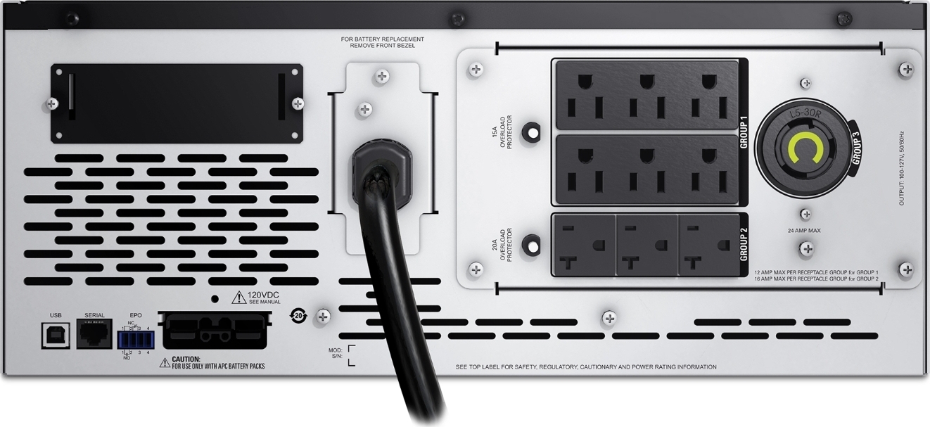 APC Smart-UPS 3kVA RM 120V SHIPBOARD Front View