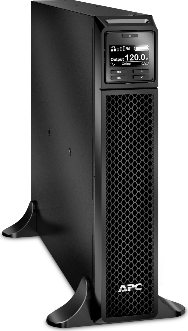 APC Smart-UPS On-Line, 1000VA, Tower, 120V, 6x 5-15R NEMA outlets, SmartSlot, Extended runtime, W/O rail kit Front View