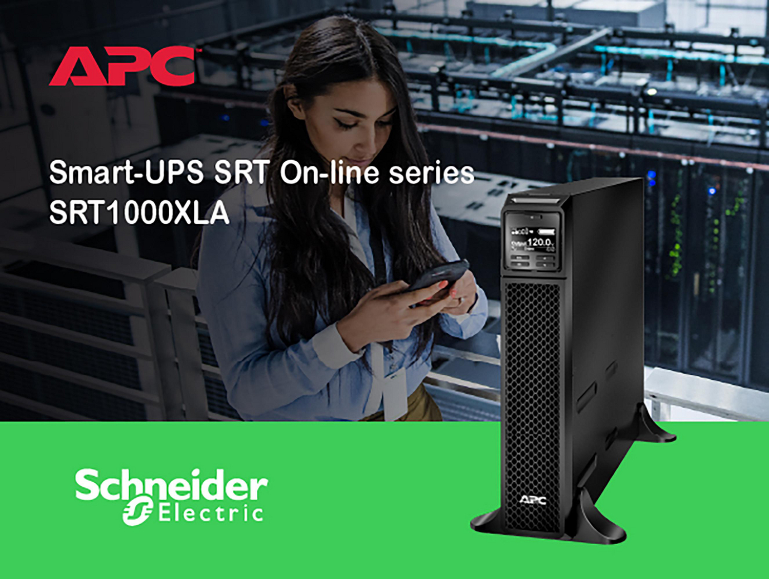 APC Smart-UPS On-Line, 1000VA, Tower, 120V, 6x 5-15R NEMA outlets, SmartSlot, Extended runtime, W/O rail kit View 4