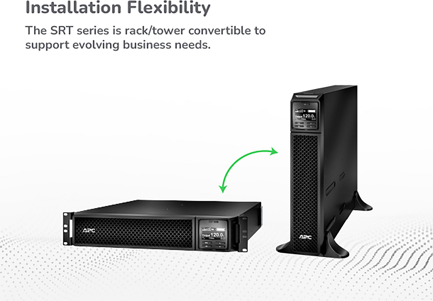 APC Smart-UPS On-Line, 1000VA, Tower, 120V, 6x 5-15R NEMA outlets, SmartSlot, Extended runtime, W/O rail kit View 8